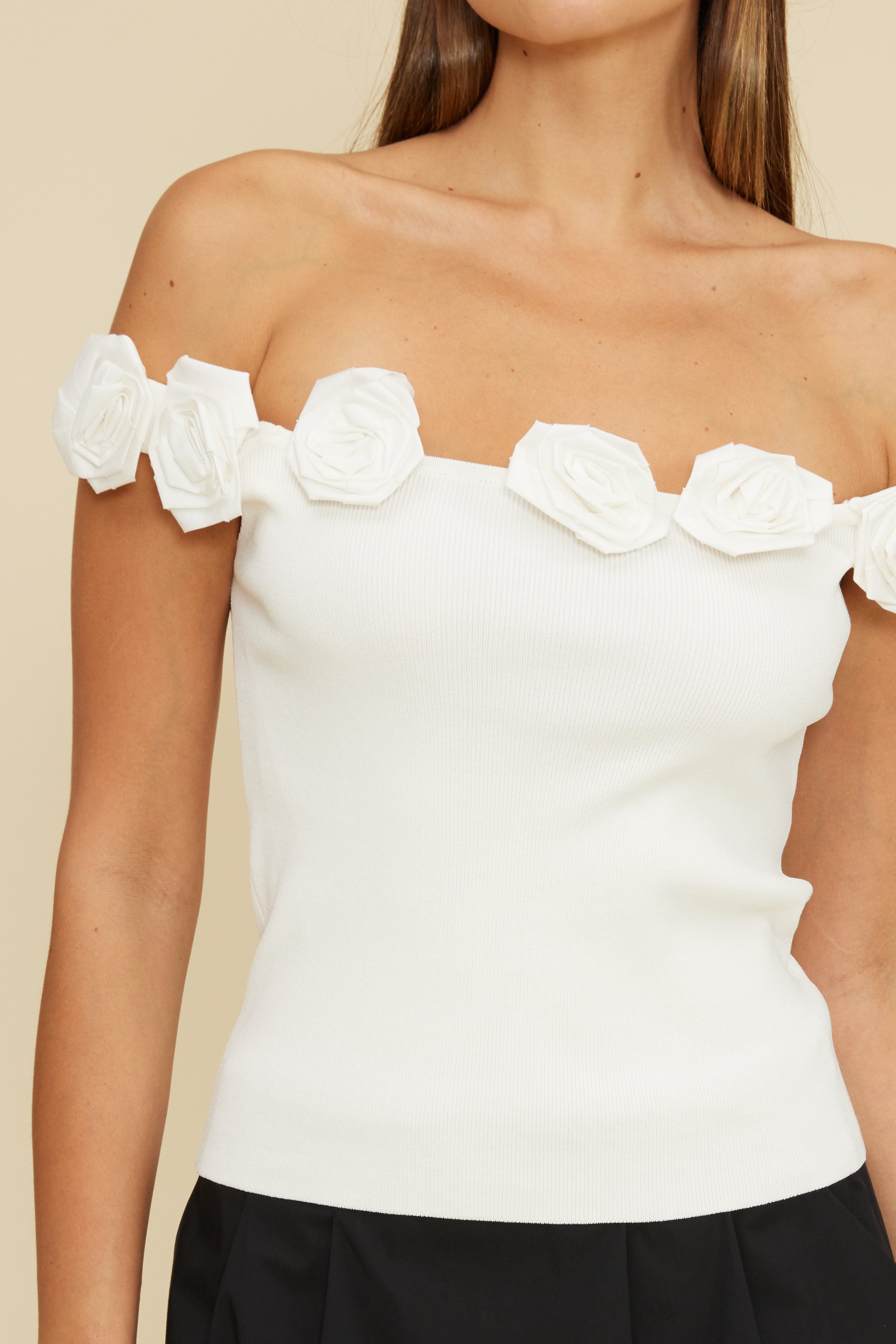 Lucy Paris - Kamila Top - White