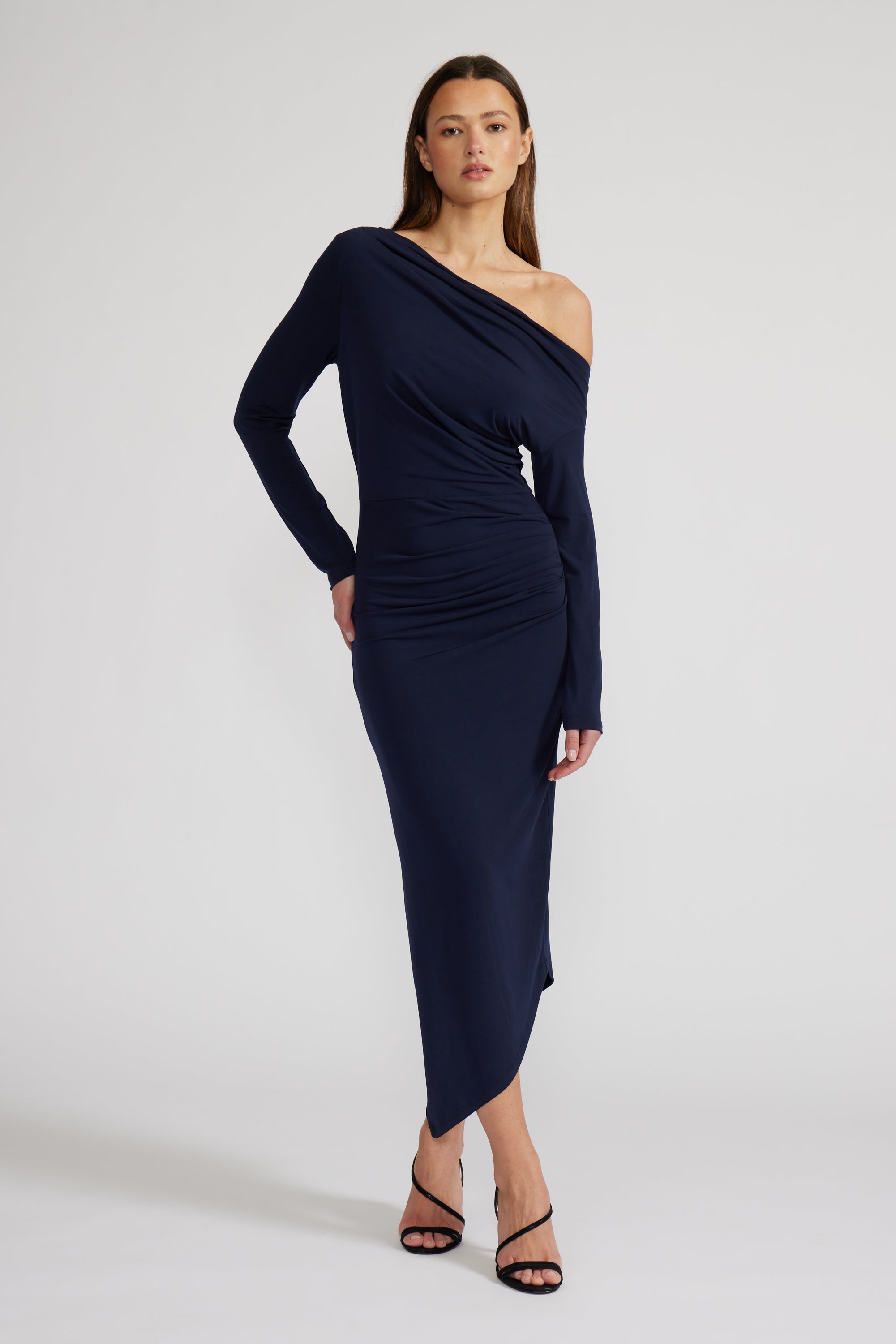 Lucy Paris - Alissa Asymmetric Dress - Navy