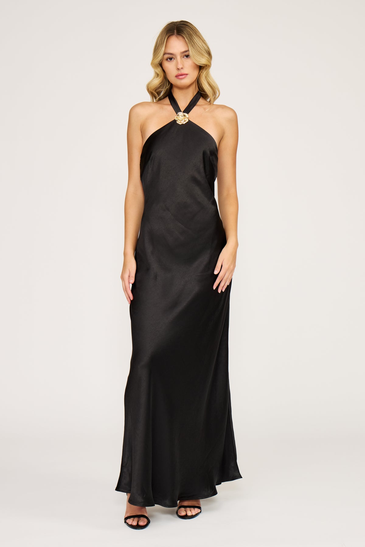 slim fit dress slacks Lucy Paris - Bonnie Halter Dress