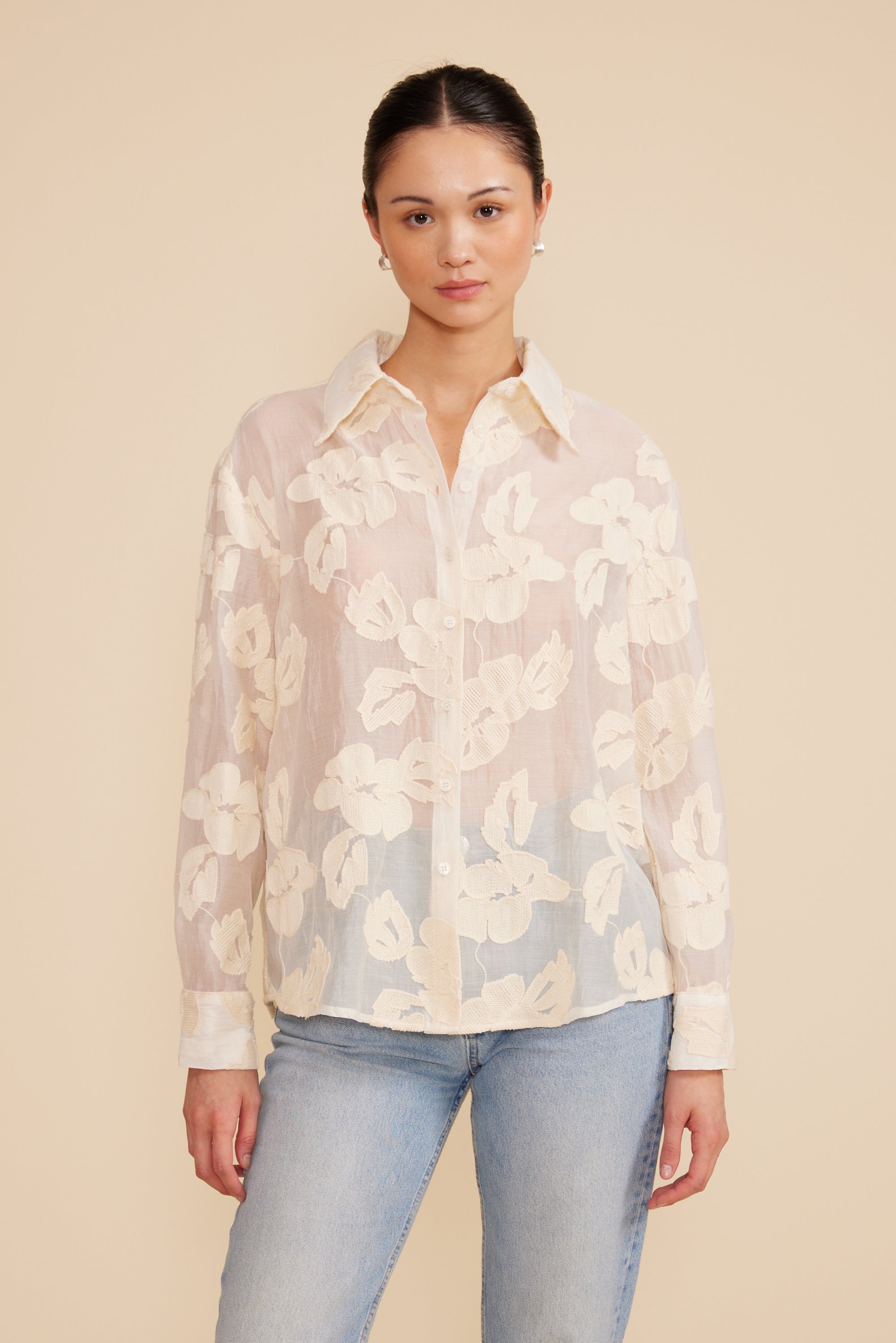 Lucy Paris - Deena Blouse - Ivory