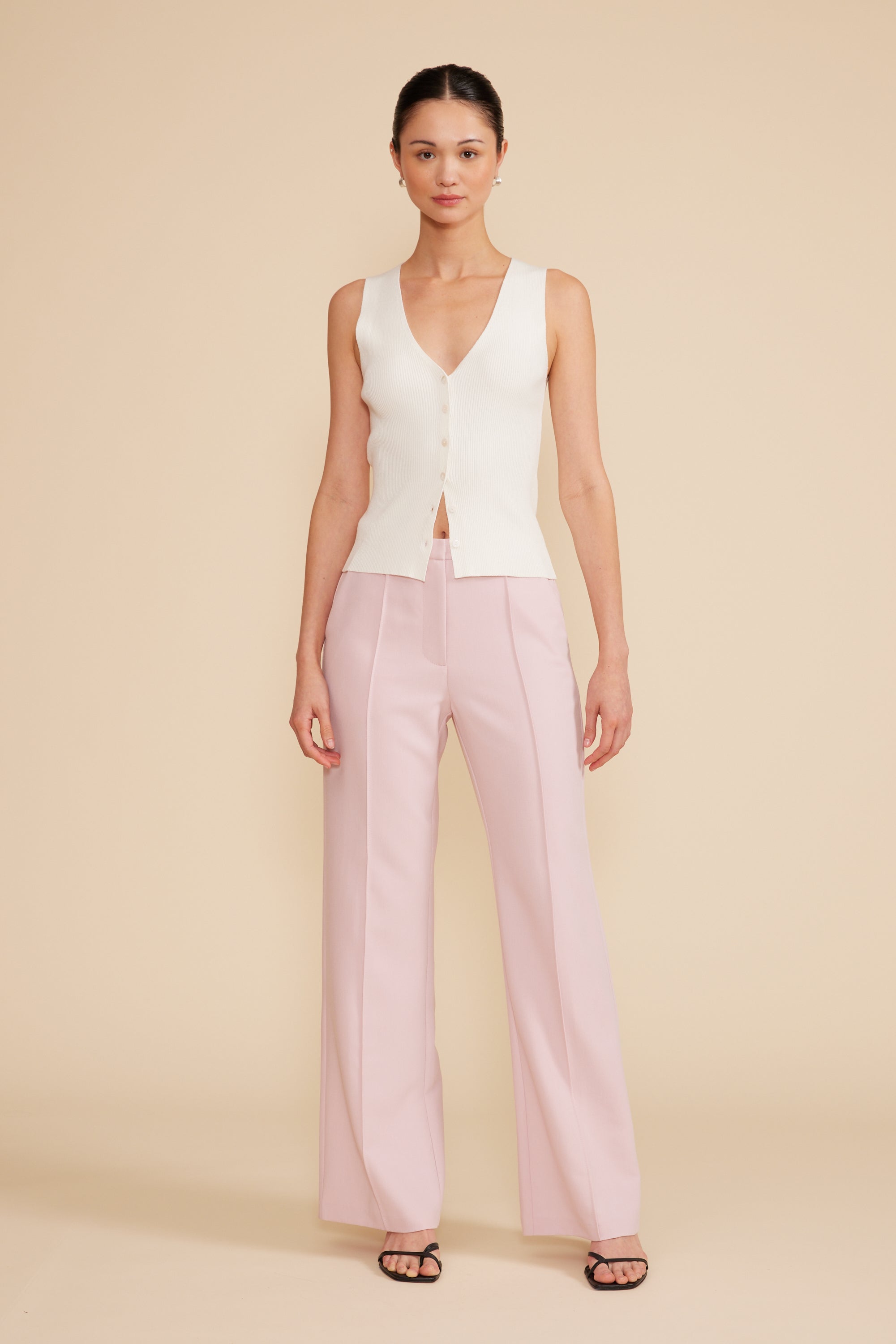 Lucy Paris - Eris Knit Vest - White