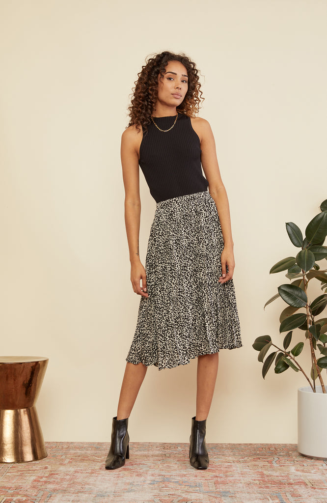 Zebra print skirt oasis top
