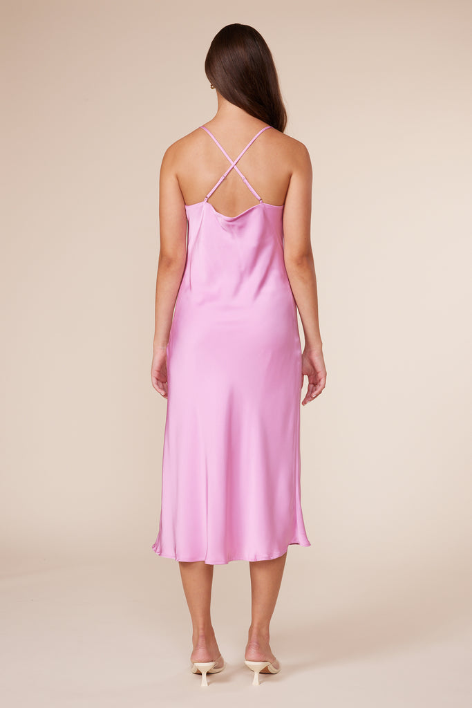 Maya Slip Dress-Pink