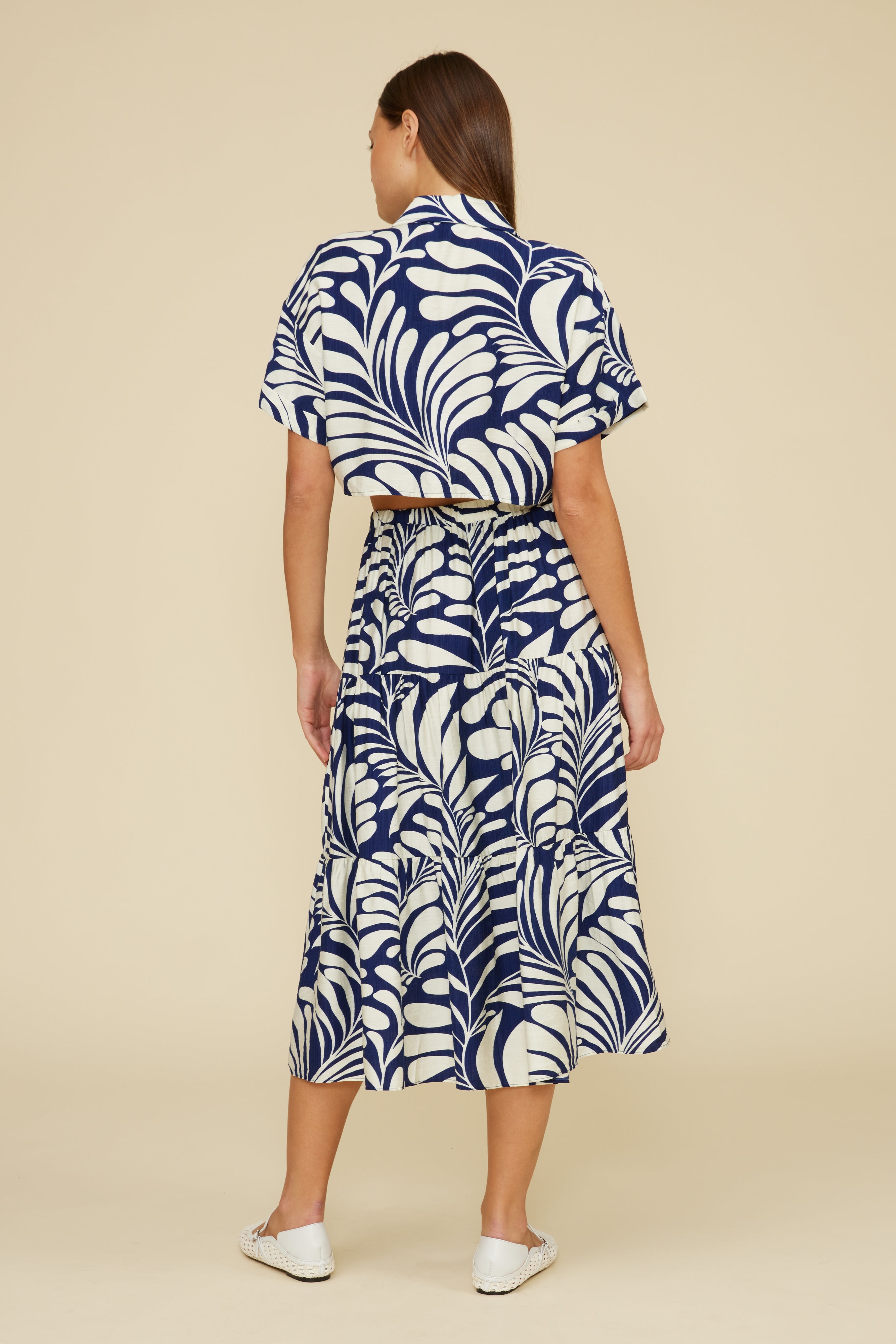 Emily Tie Top - Navy