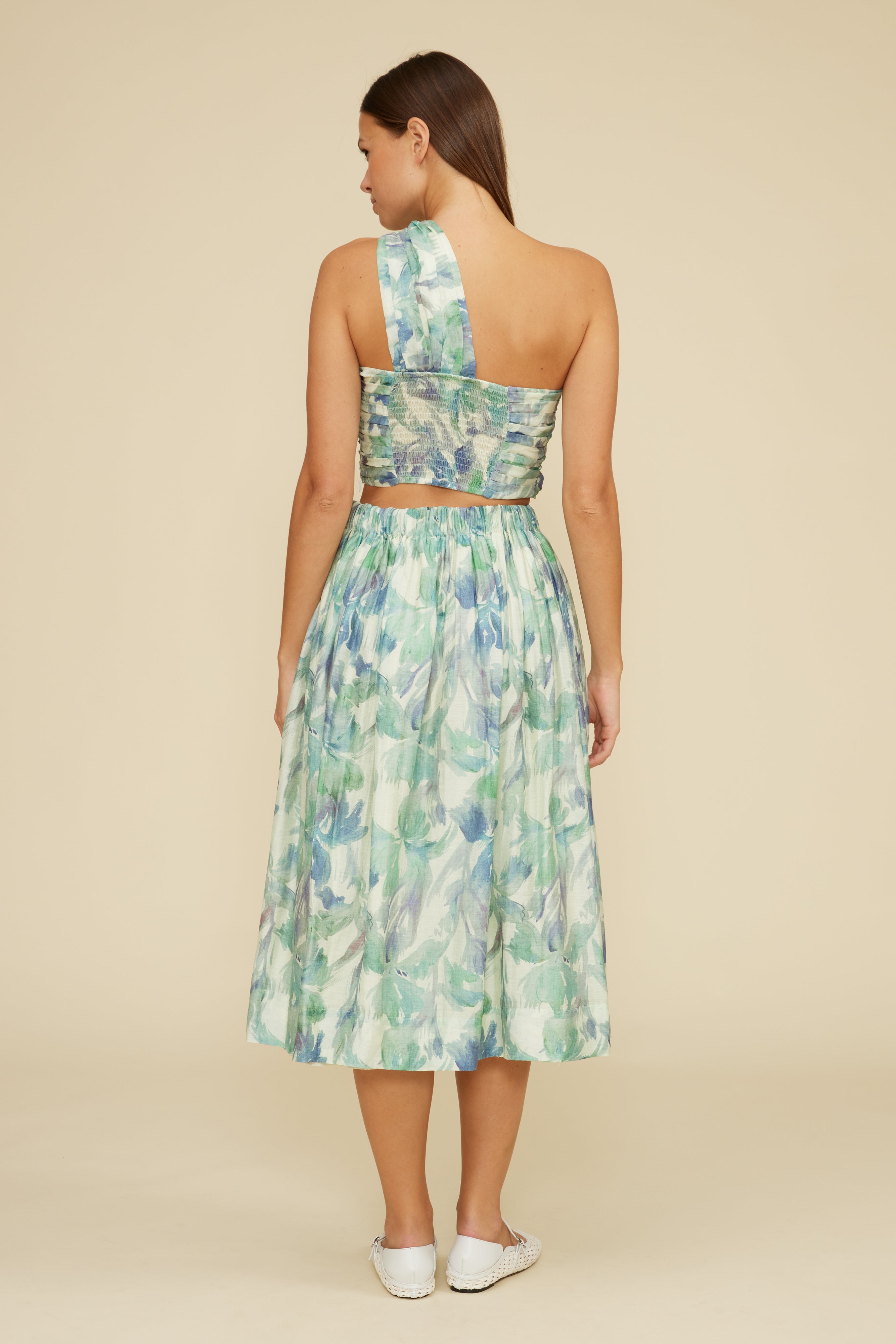 Amari Mid Skirt - Blue