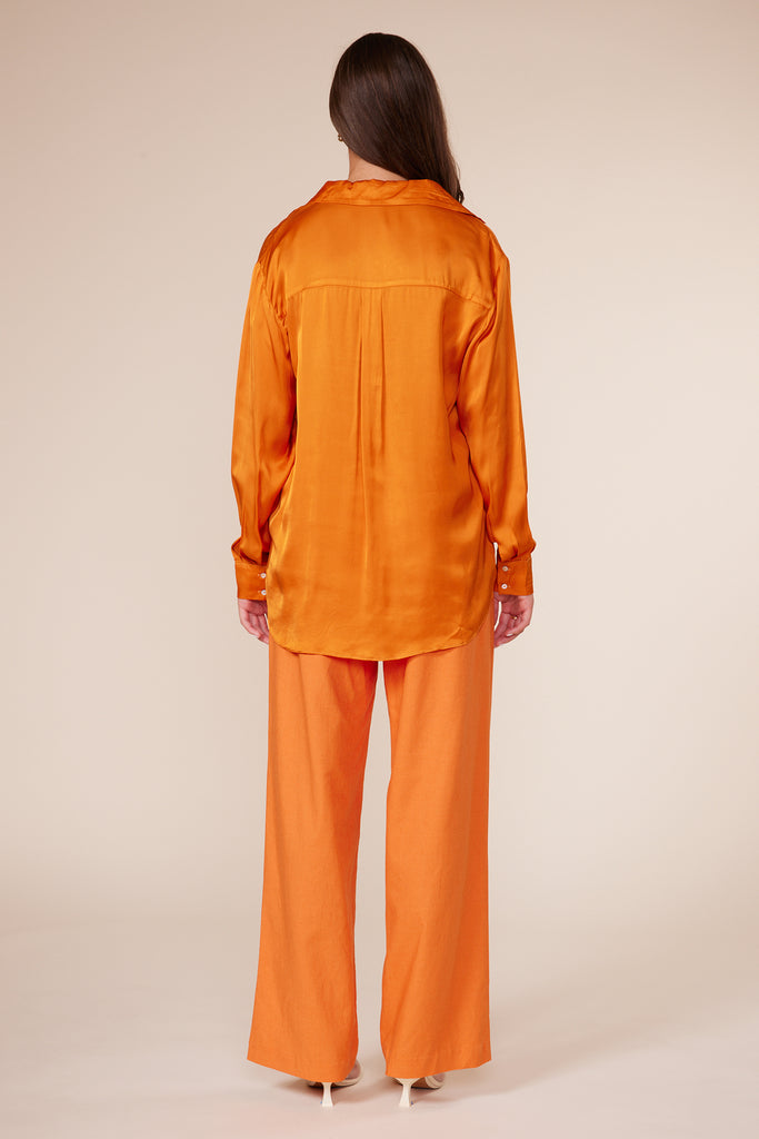 Elena Button Down - Orange