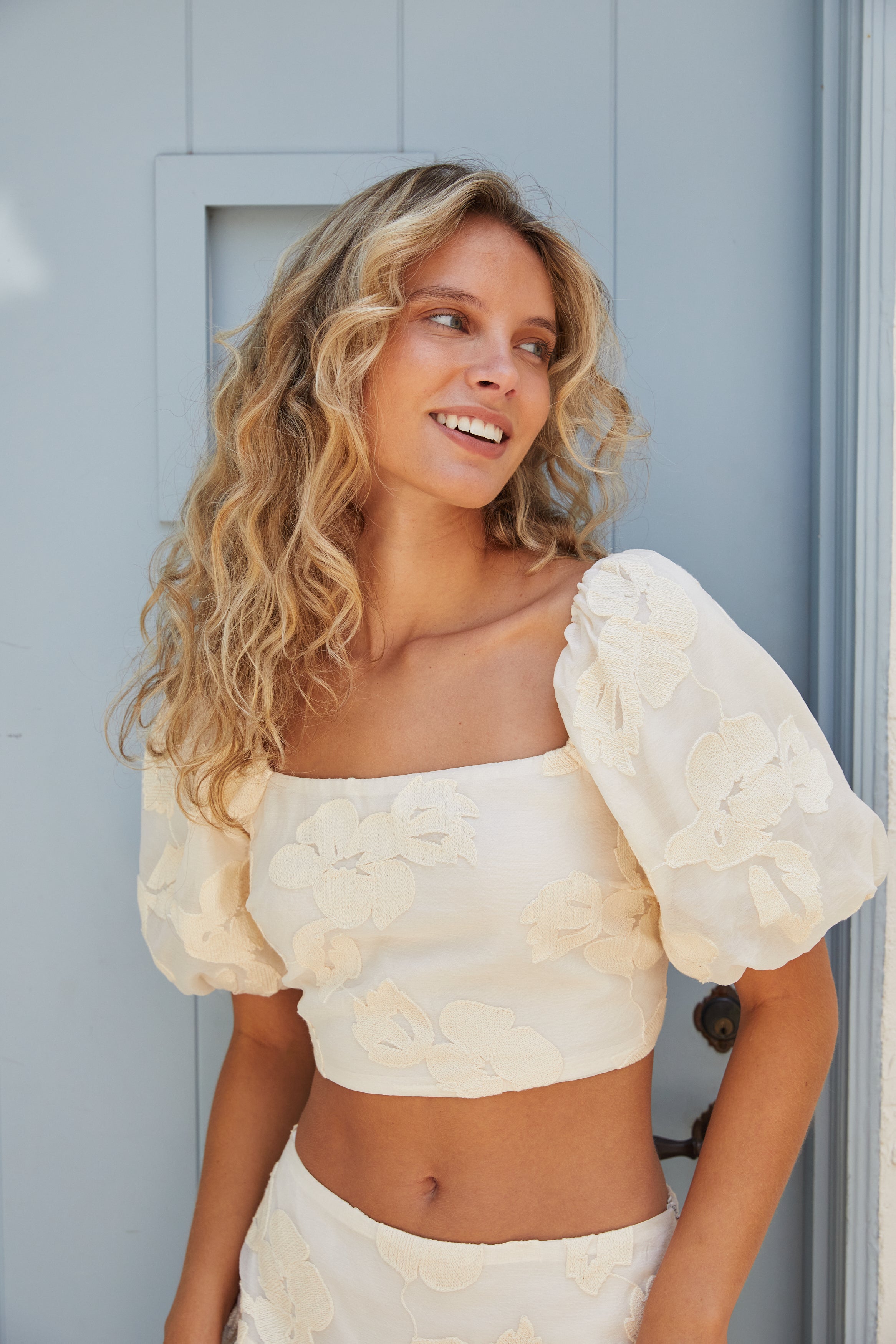 Lucy Paris - Pippa Lace Top - Ivory
