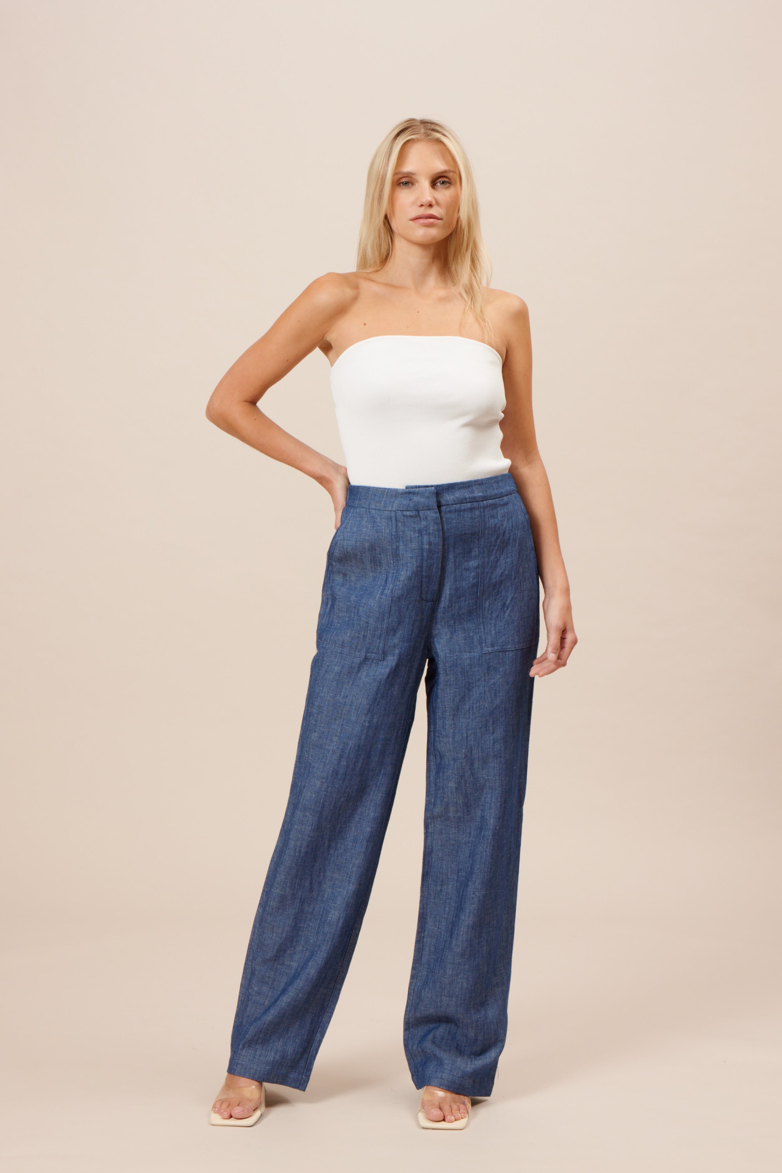 Lucy Paris - Gaelle Knit Top - White
