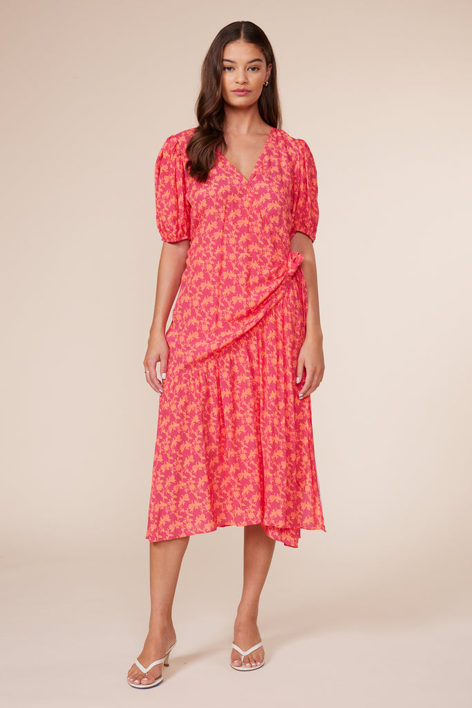Carnation Wrap Dress