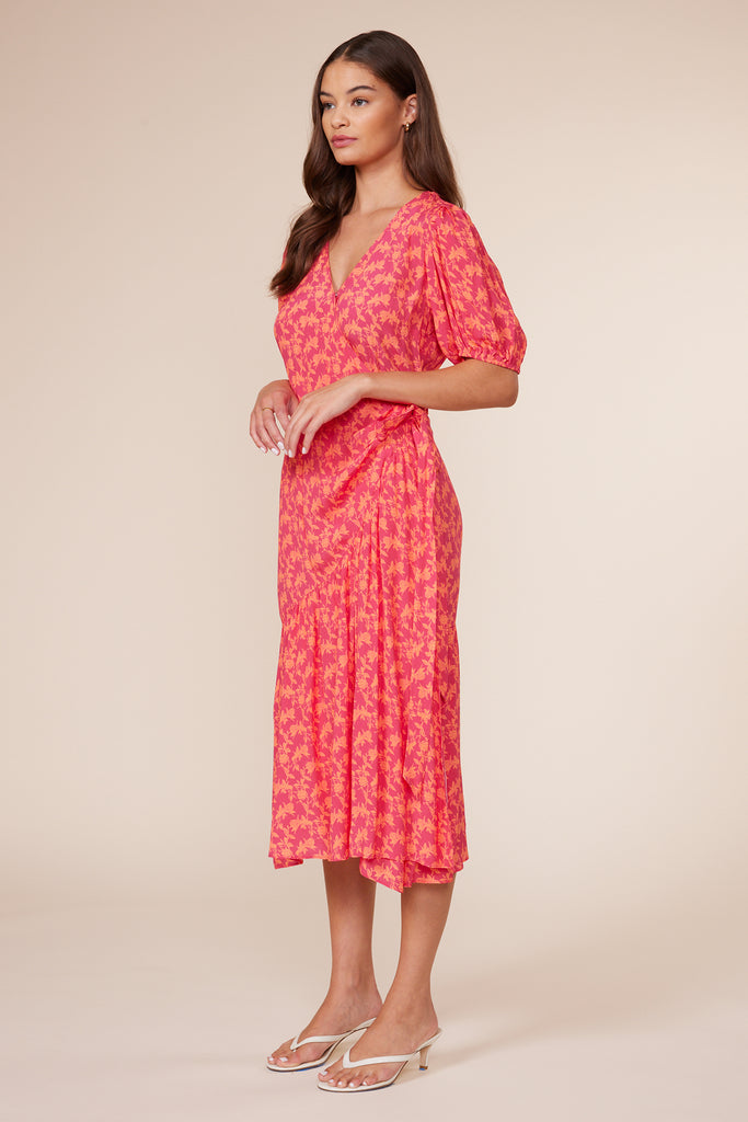 Carnation Wrap Dress