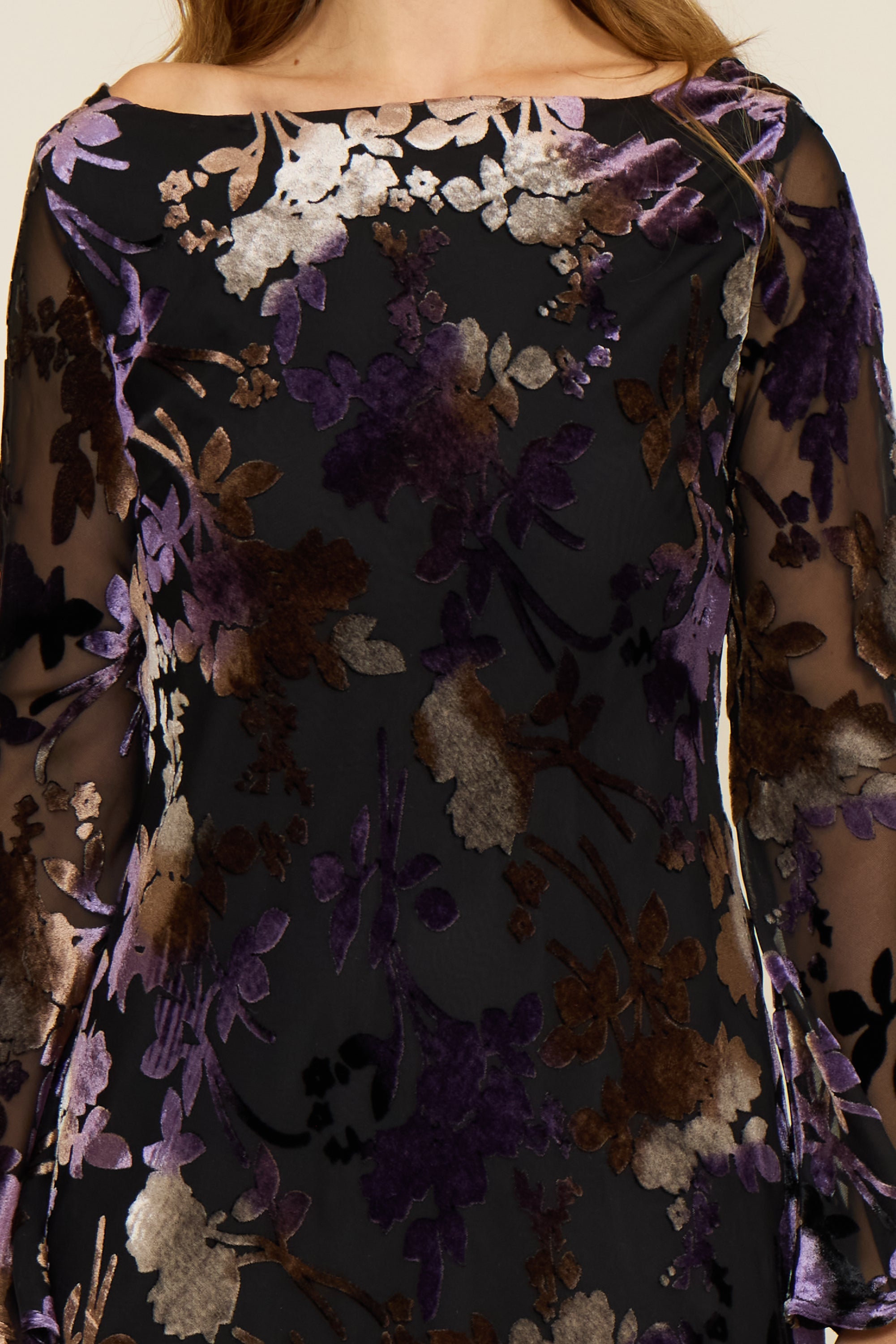 Reed Mini Dress - Purple Floral