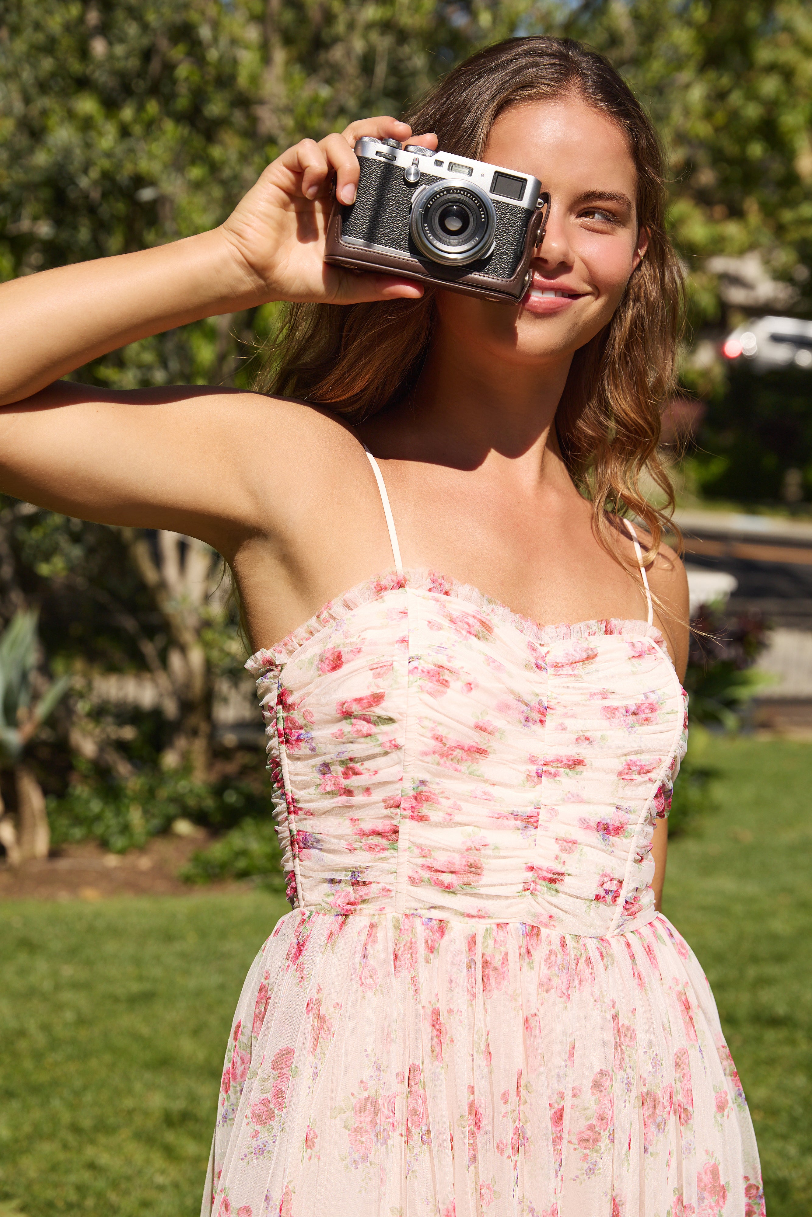 Irina Ruffle Dress - Pink