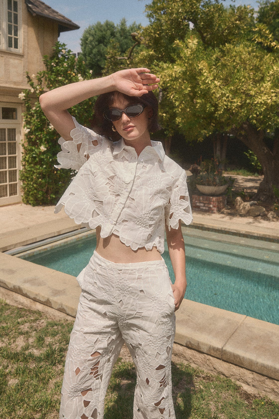 Effie Eyelet Button Down