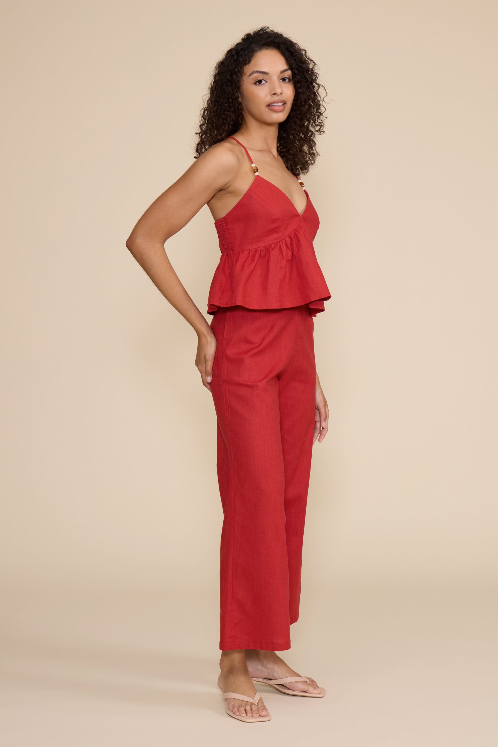 Didi Halter Top - Brick Red