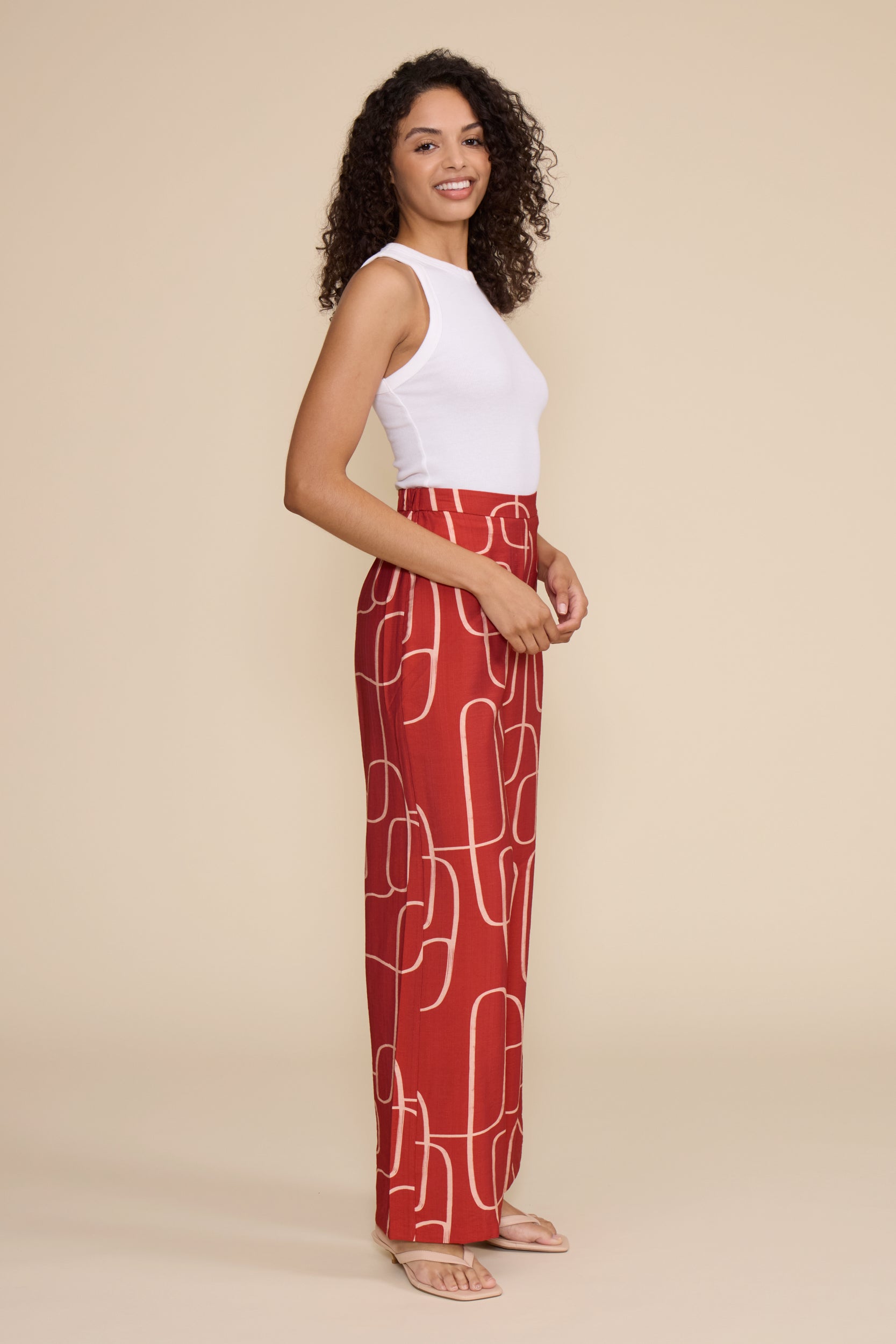 Bella Pants - Brick Red