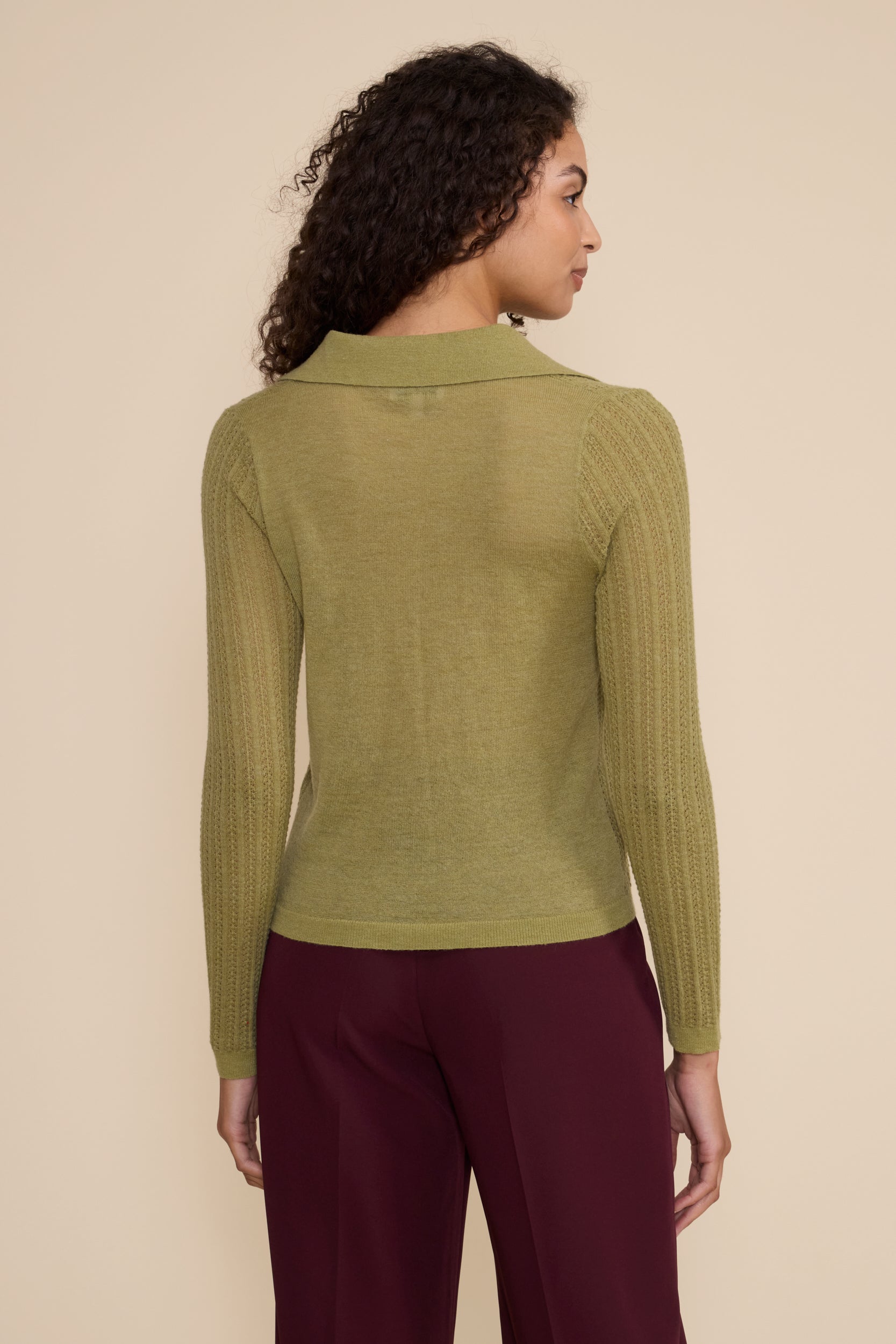 Lejla Polo LS Top - Green