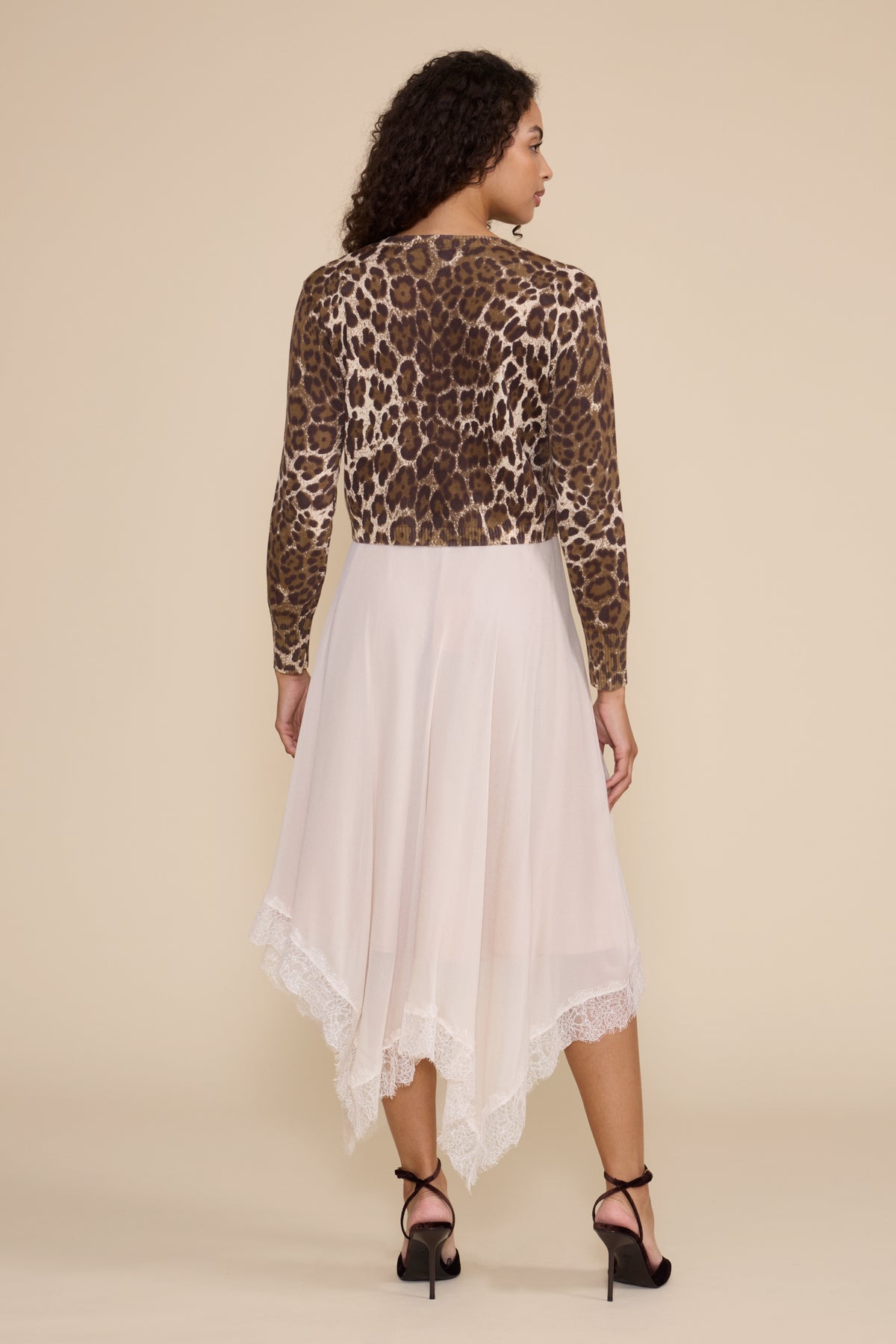 Lali Lace Trim Skirt - Ivory