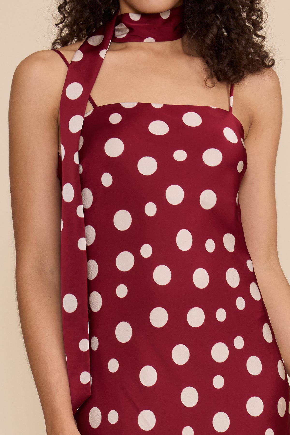 Dolly Maxi Dress - Red Cream