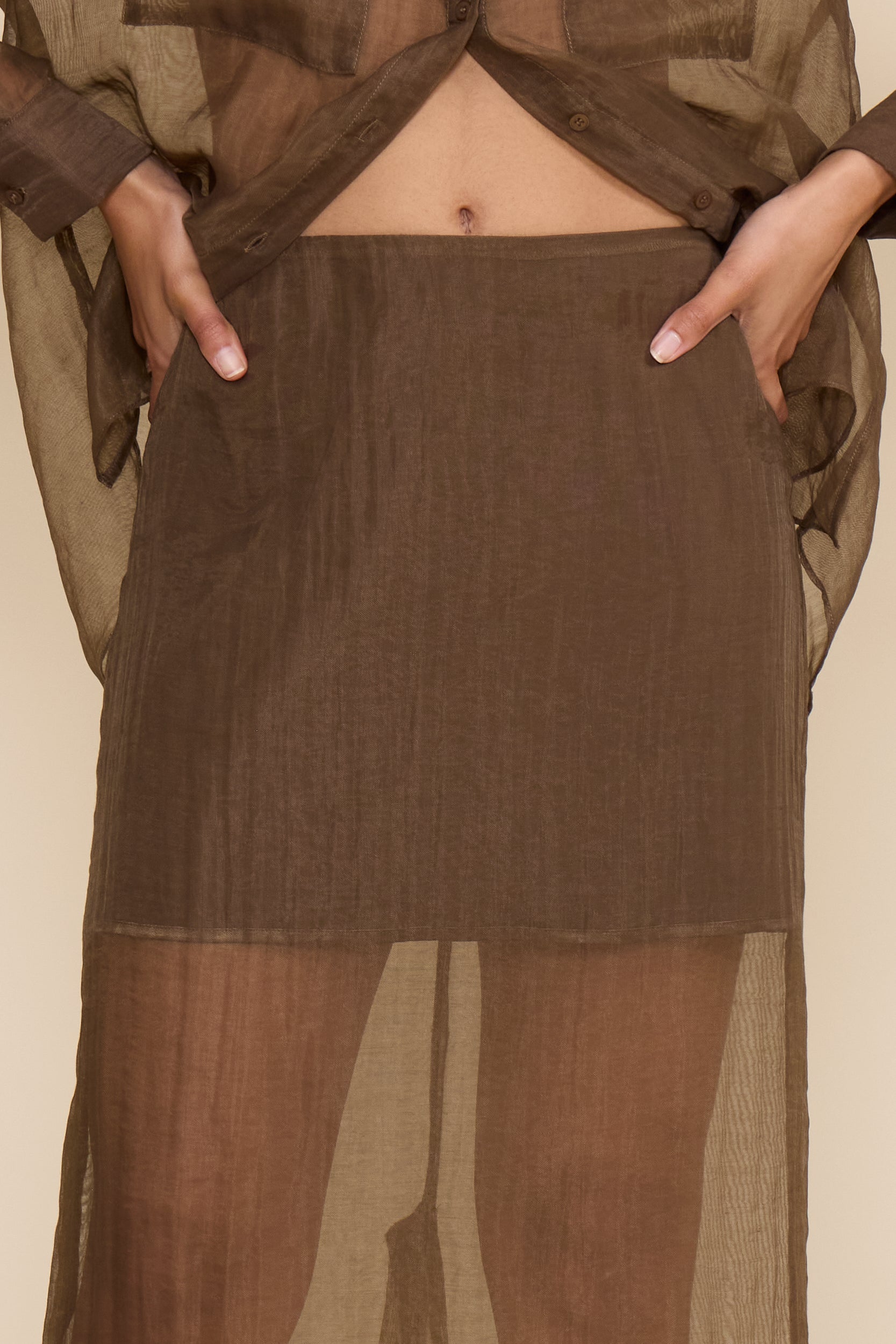 Meera Midi Skirt - Olive