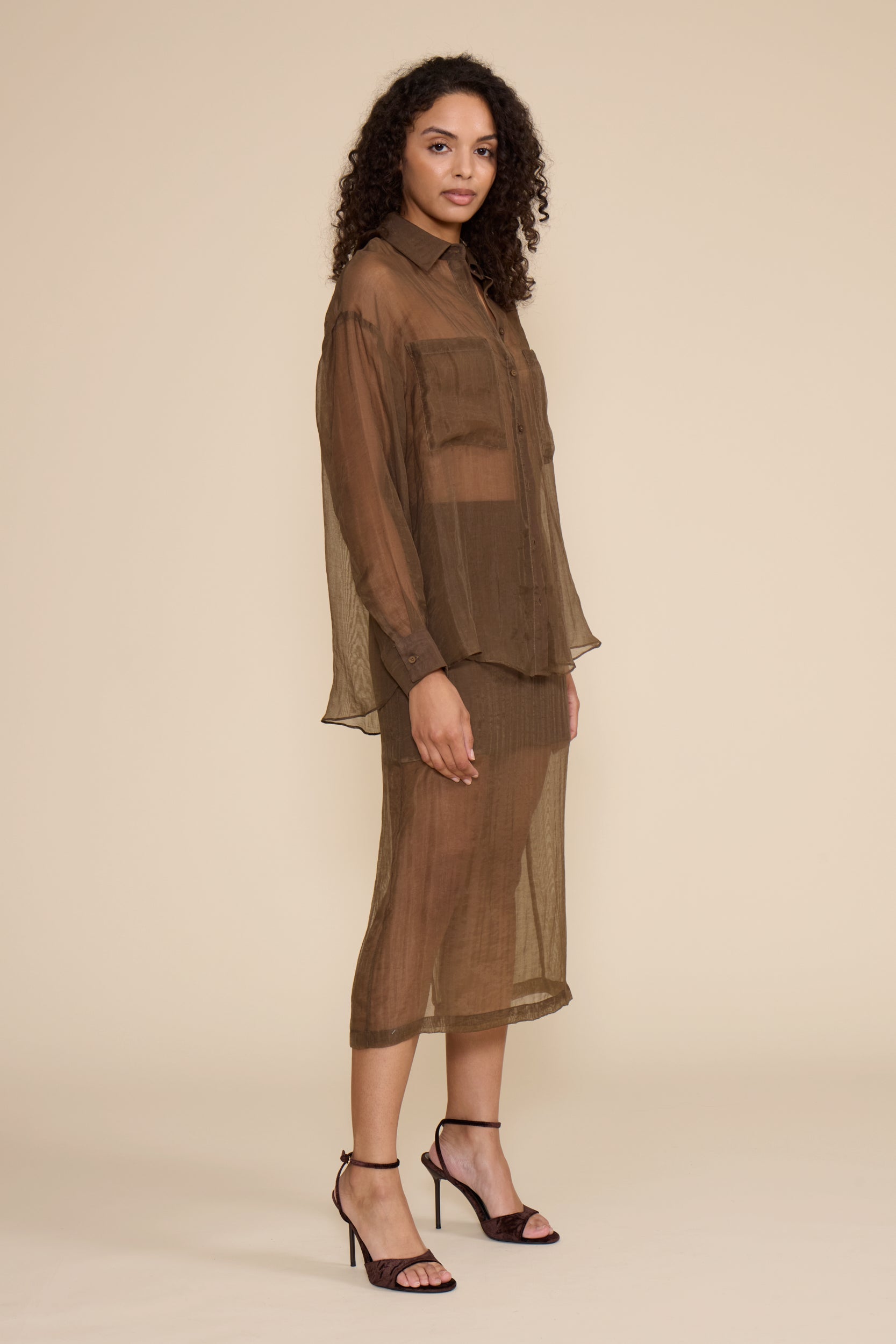 Meera Midi Skirt - Olive