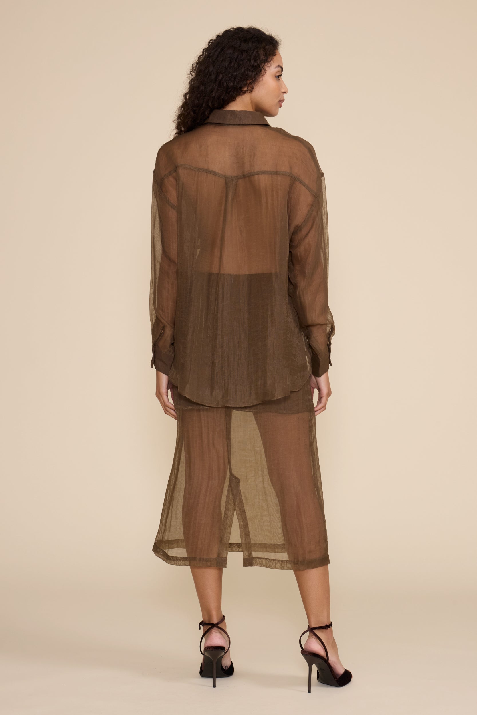 Meera Midi Skirt - Olive