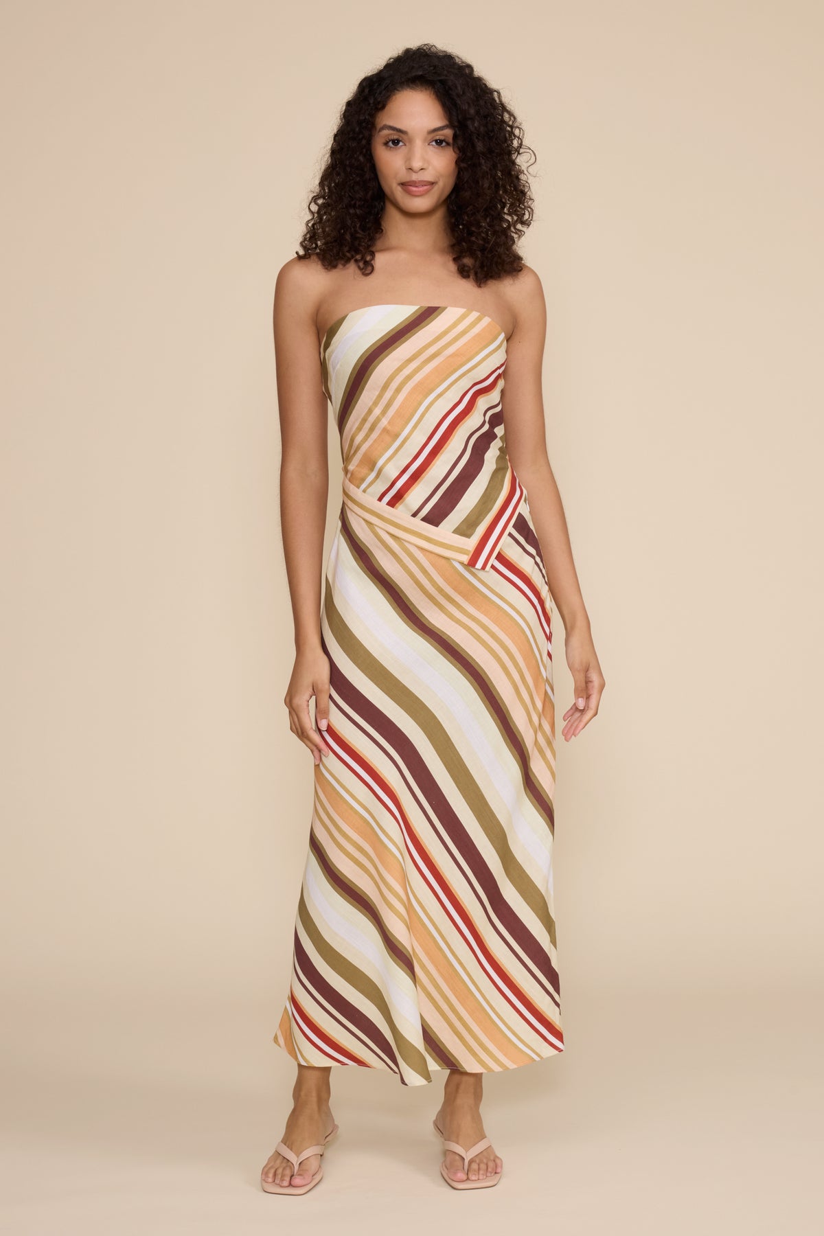 Kenzie Scarf Top Stripe