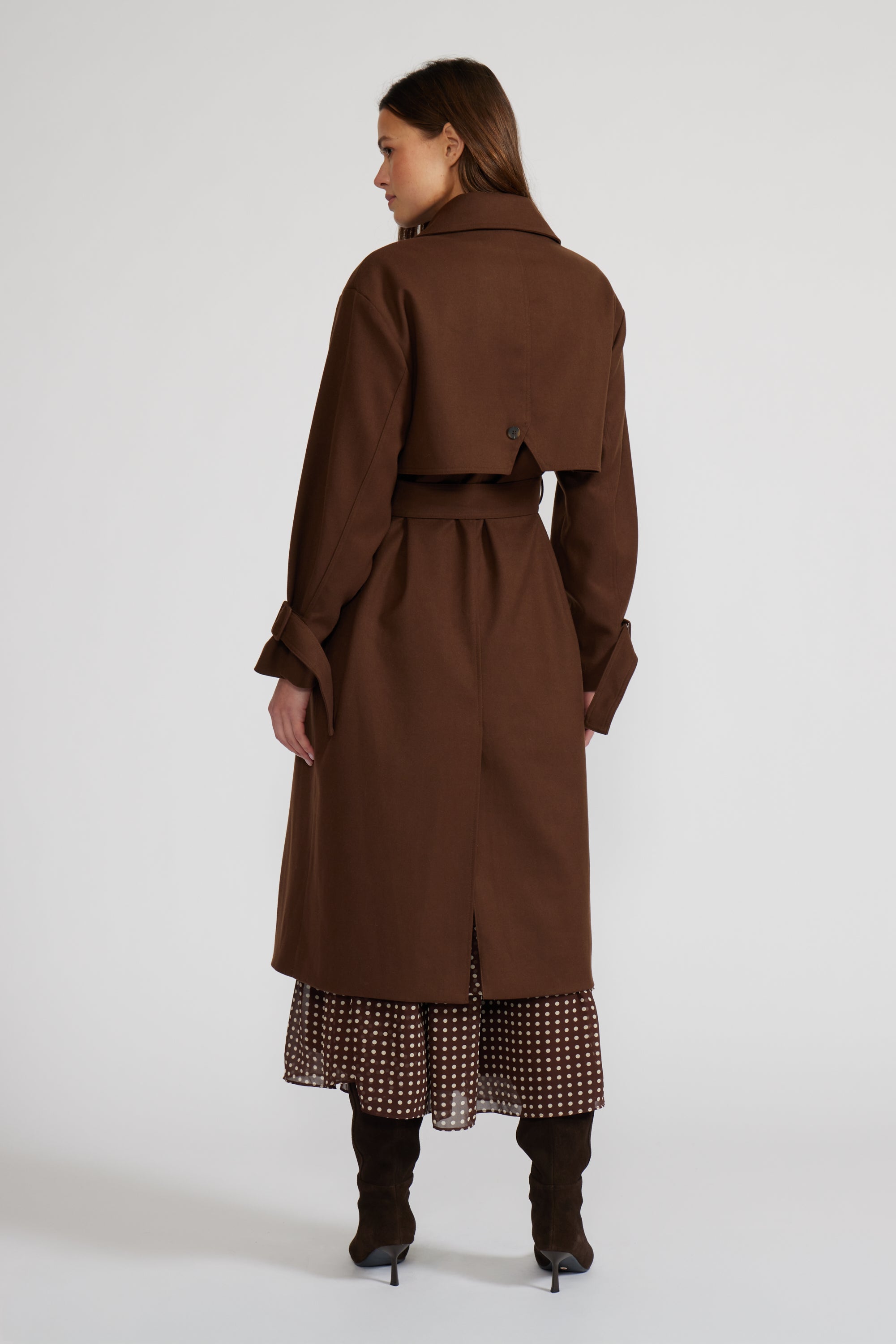 Allen Trench Coat - Brown
