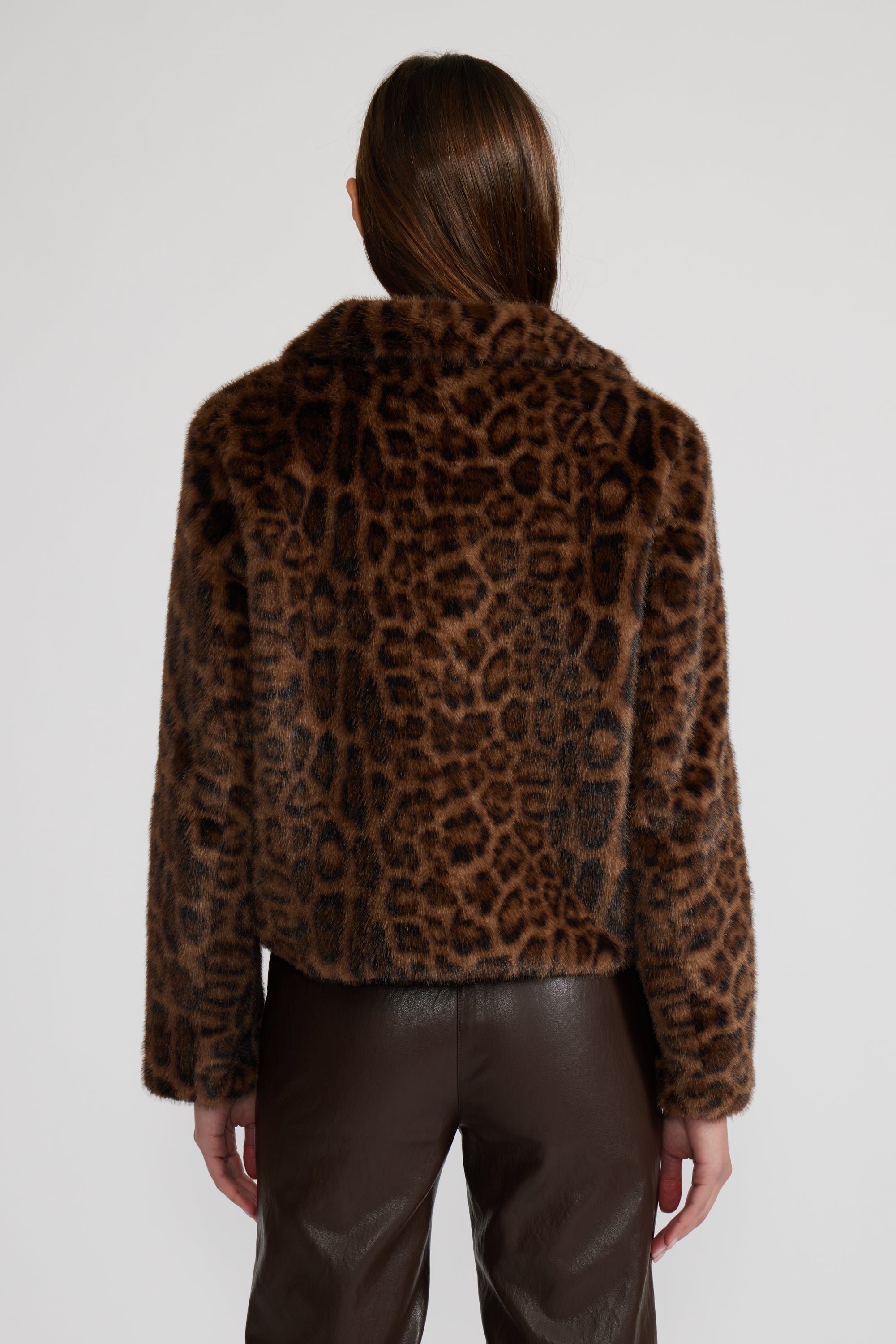 Bambi Faux Fur Jacket - Leopard