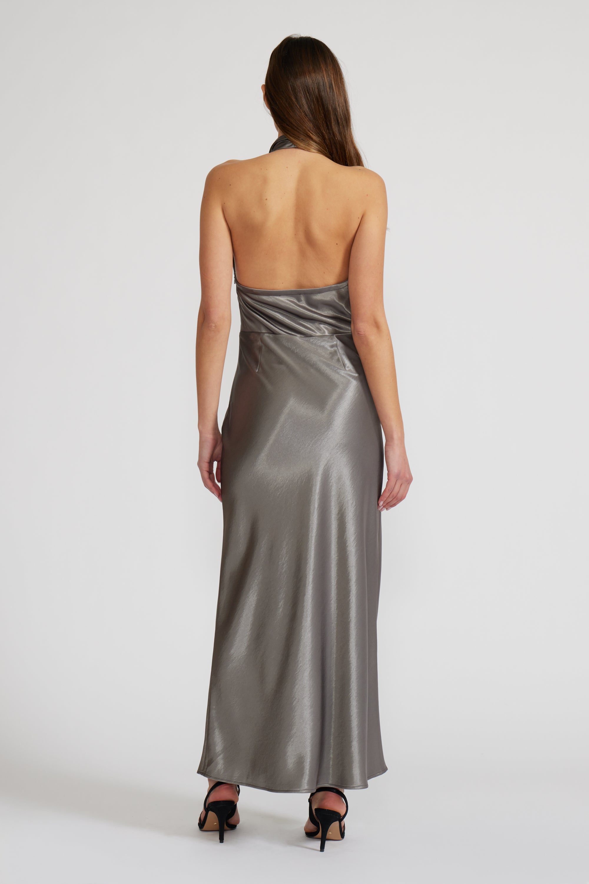 Debbie Halter Dress - Pewter