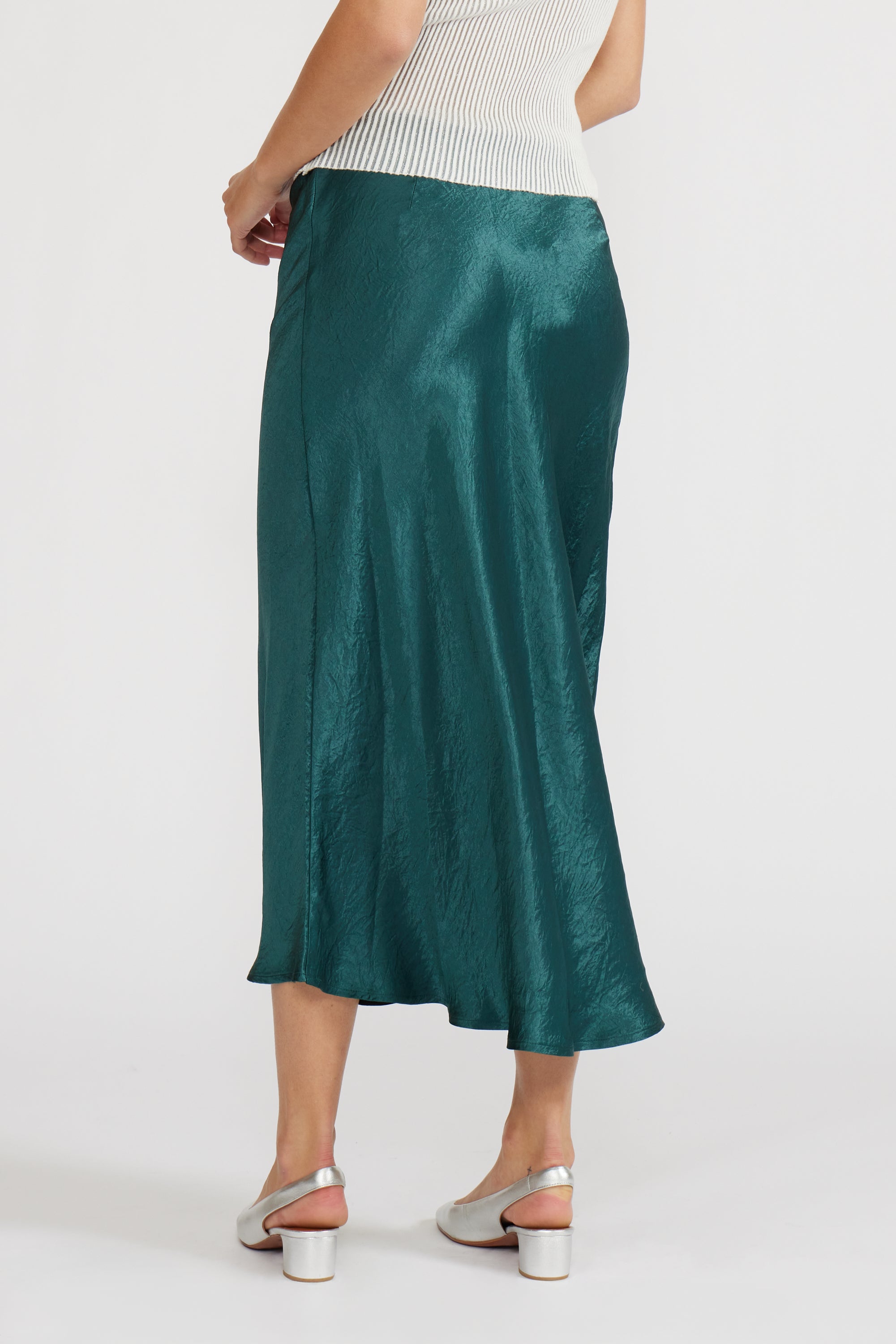 Skylar Bias Skirt - Teal