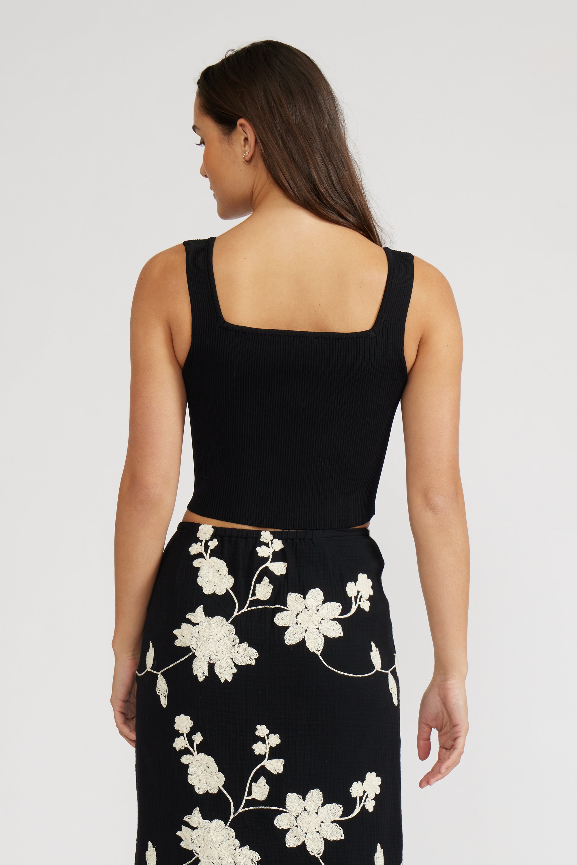 Baez Crop Top - Black
