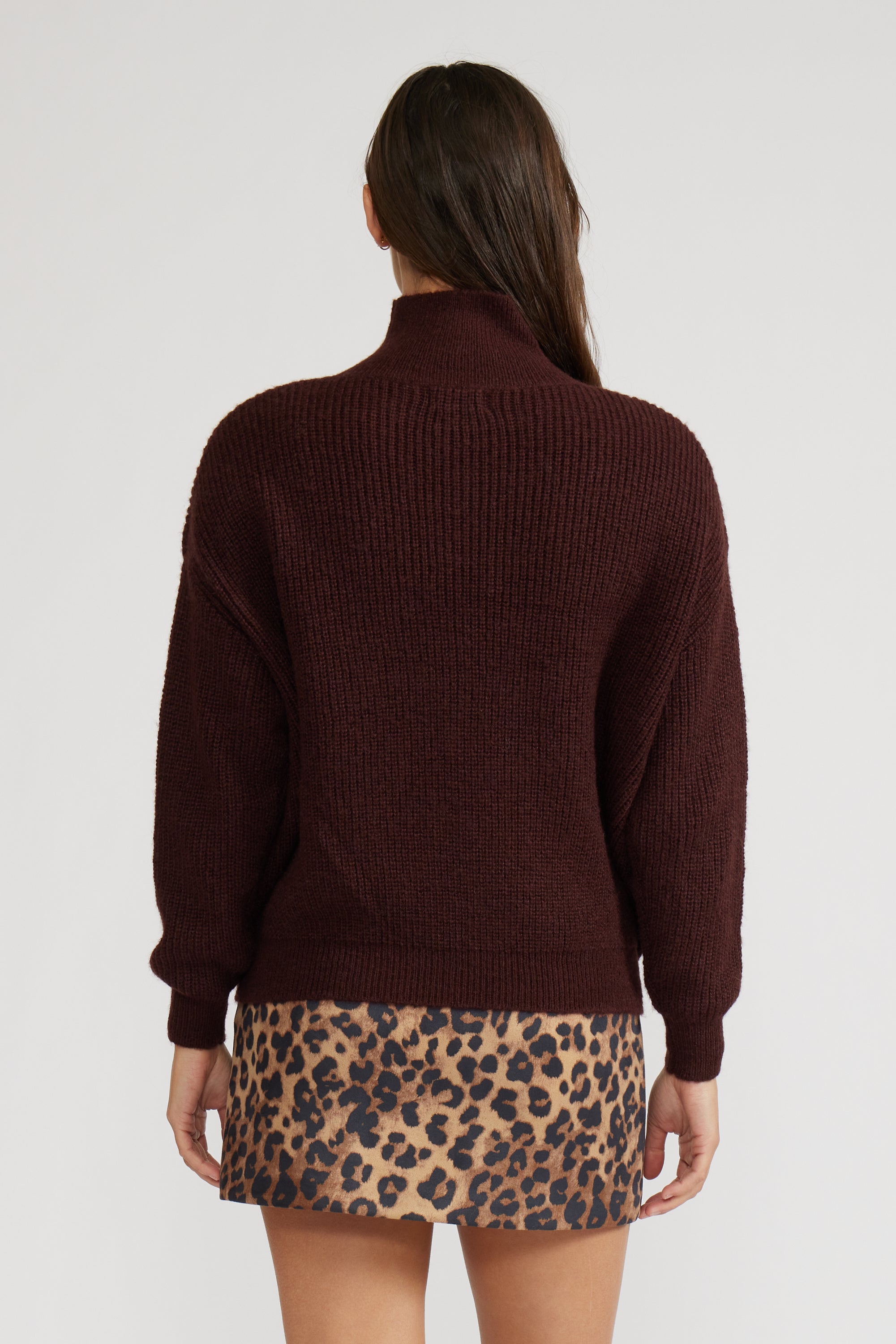 Axel Turtleneck Sweater - Brown
