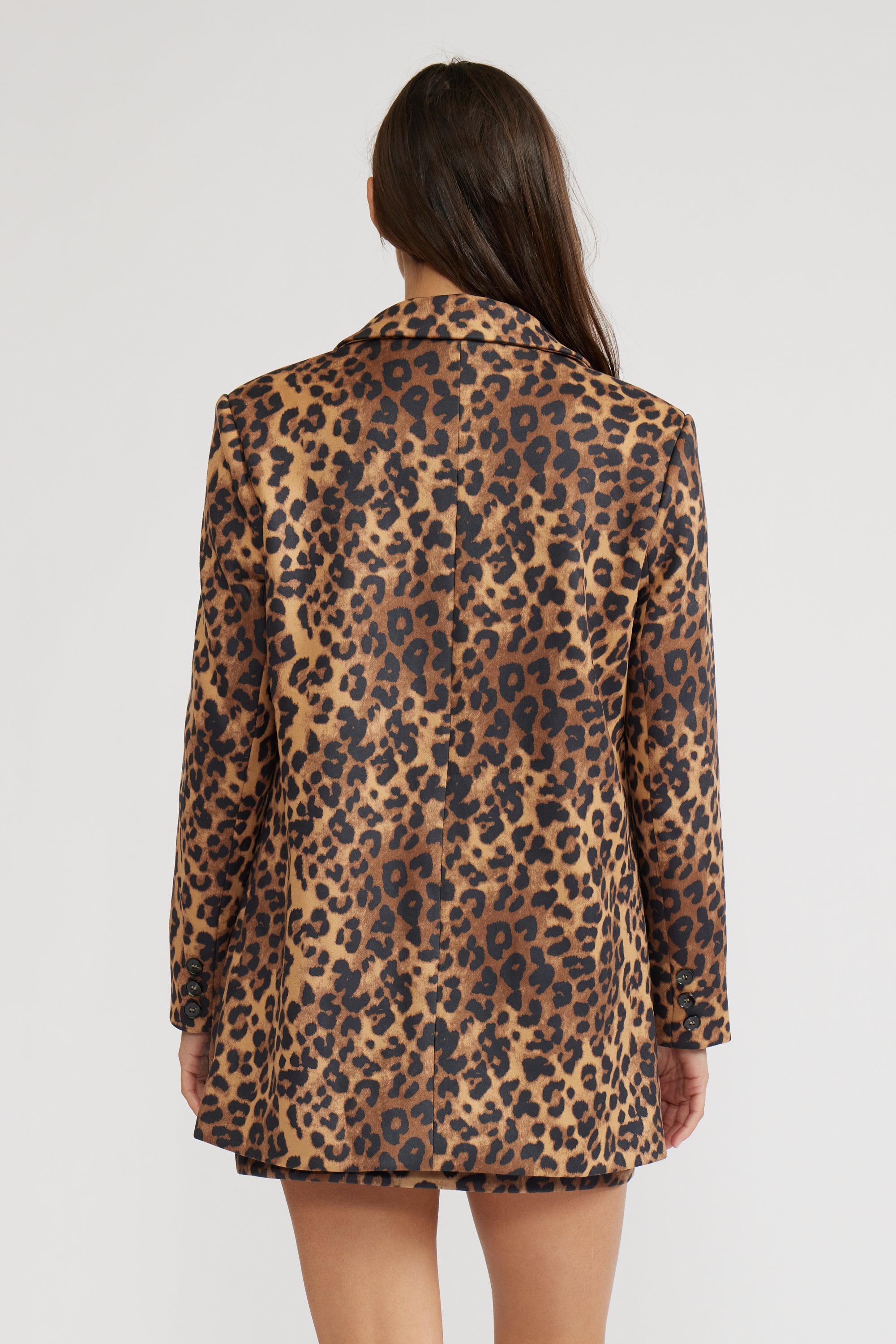 Sharon Animal Print Coat - Leopard