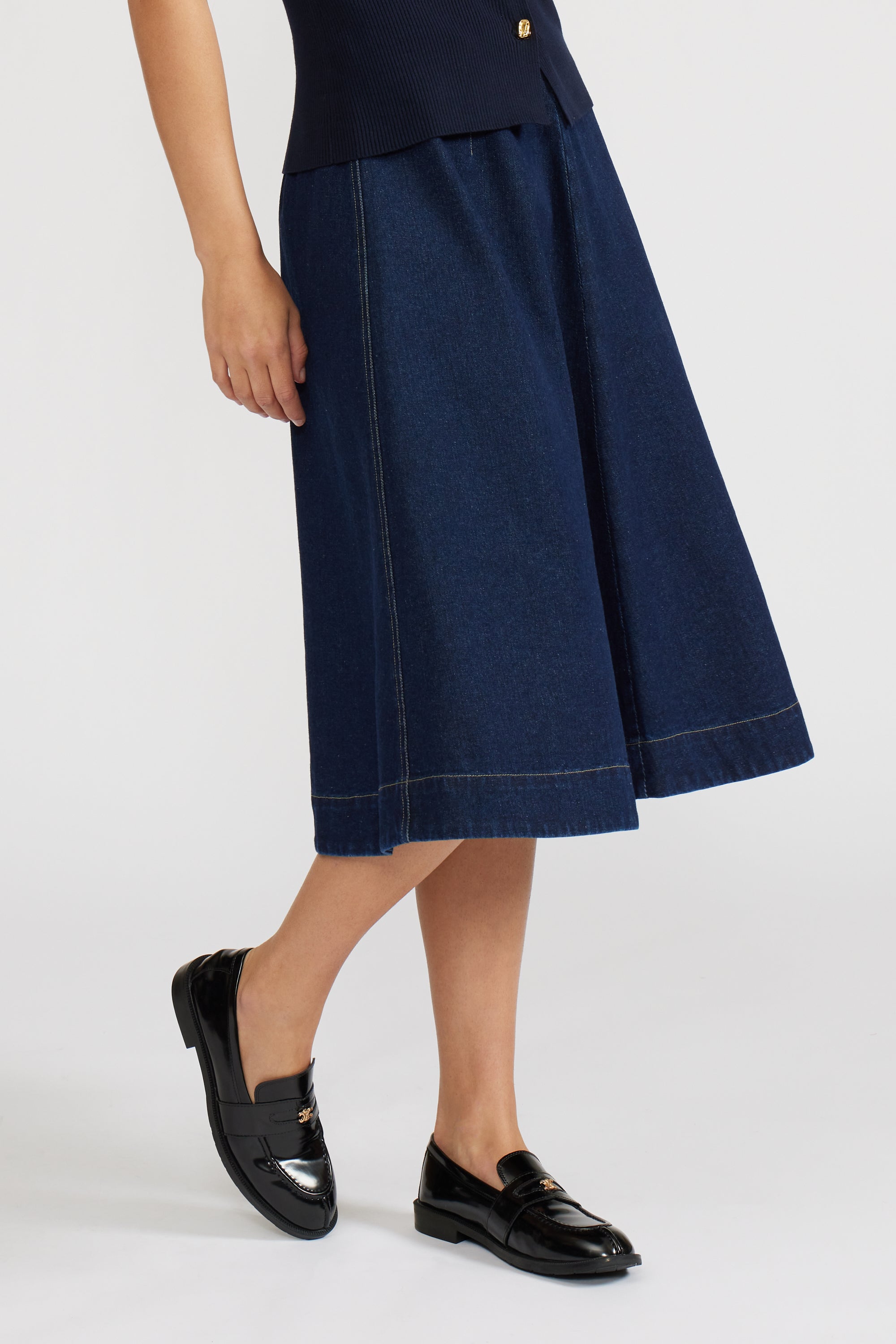 Nula Denim Skirt - Dark Blue
