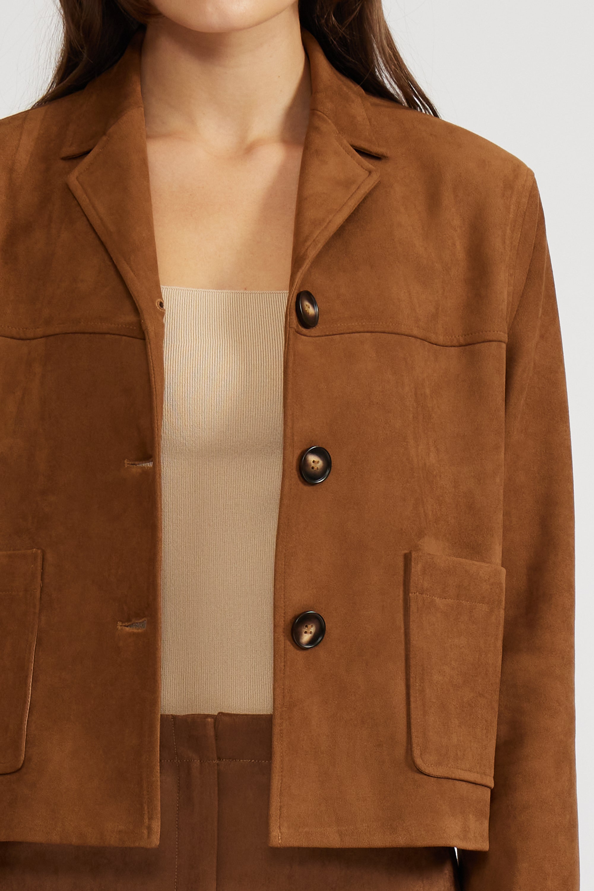 Brent Suede Jacket - Toffee