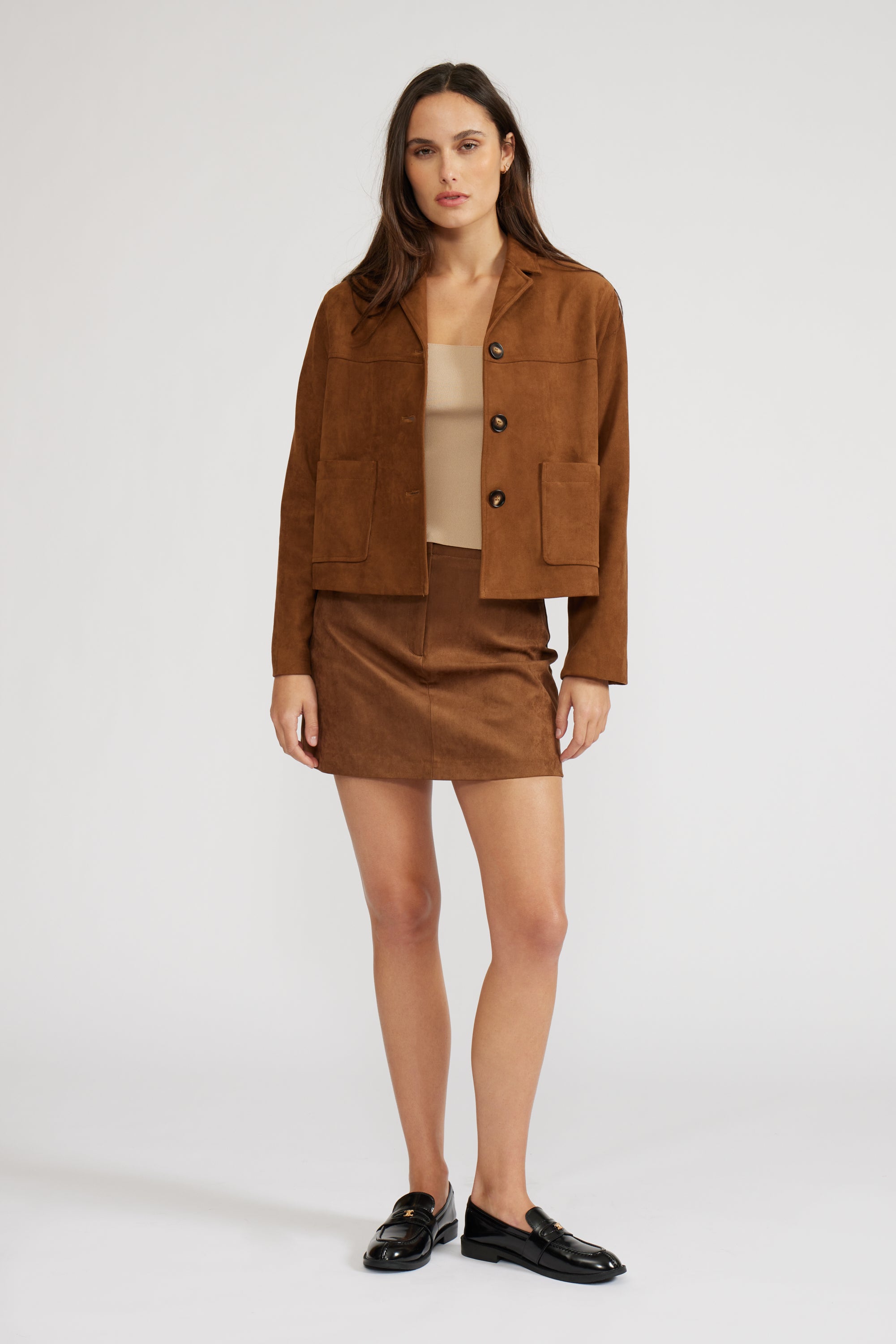 Brent Suede Jacket - Toffee