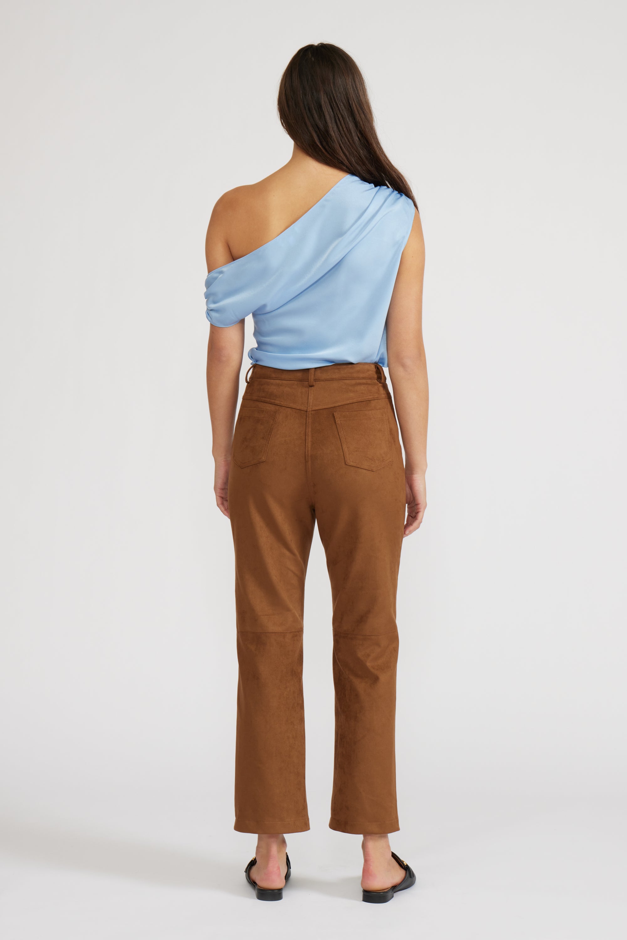 Olivier Suede Pant - Toffee