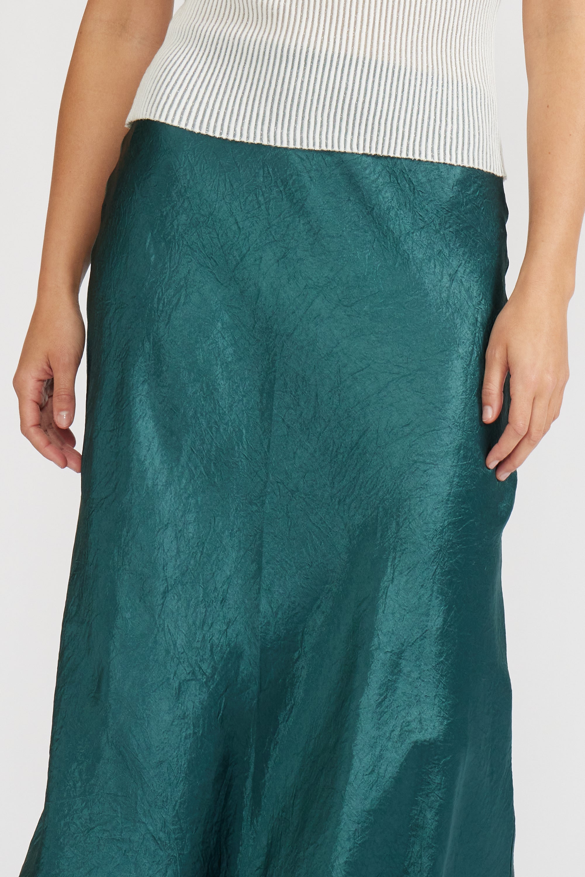 Skylar Bias Skirt - Teal