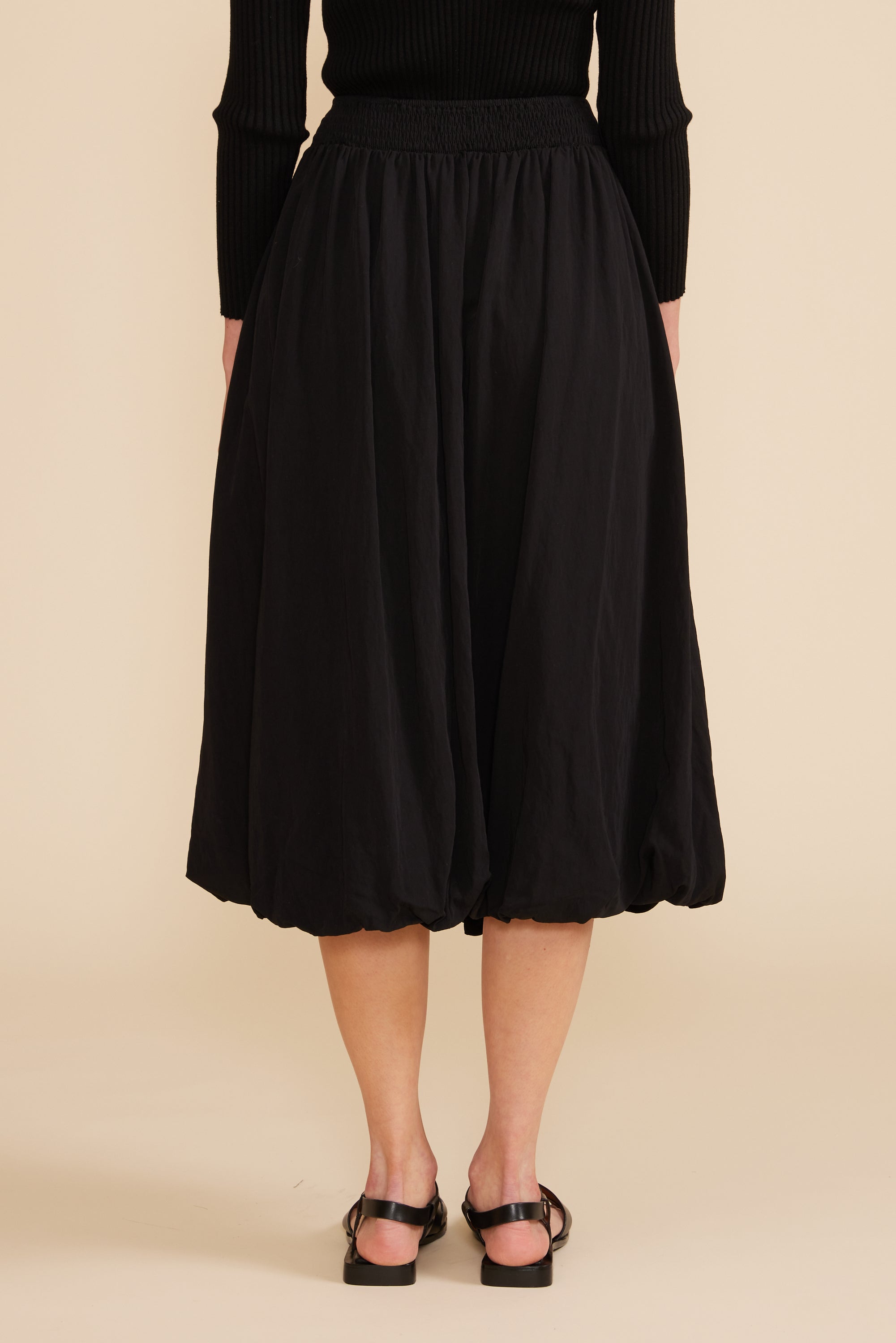 Lucy Paris - Bubble Midi Skirt - Black