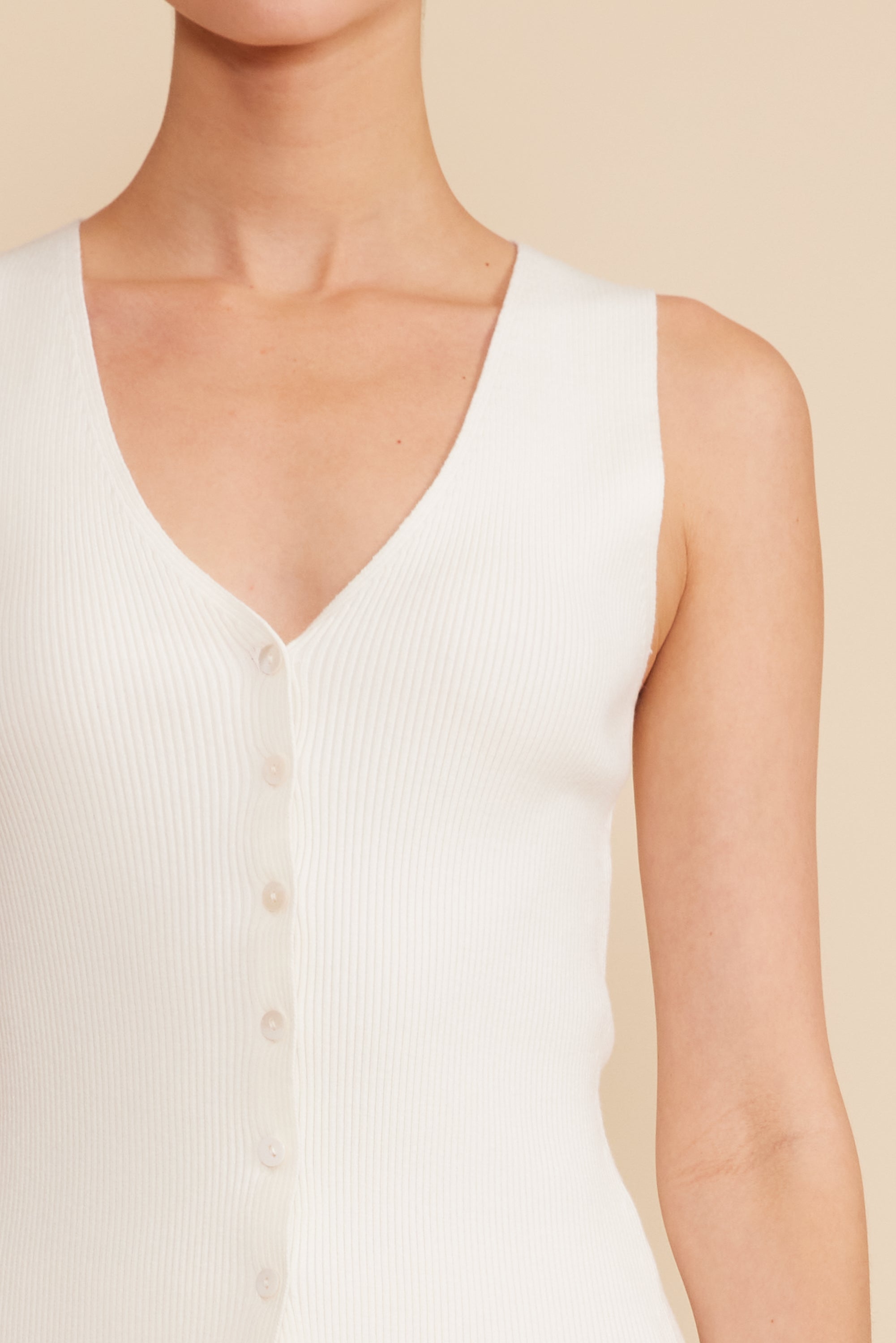 Eris Knit Vest - White