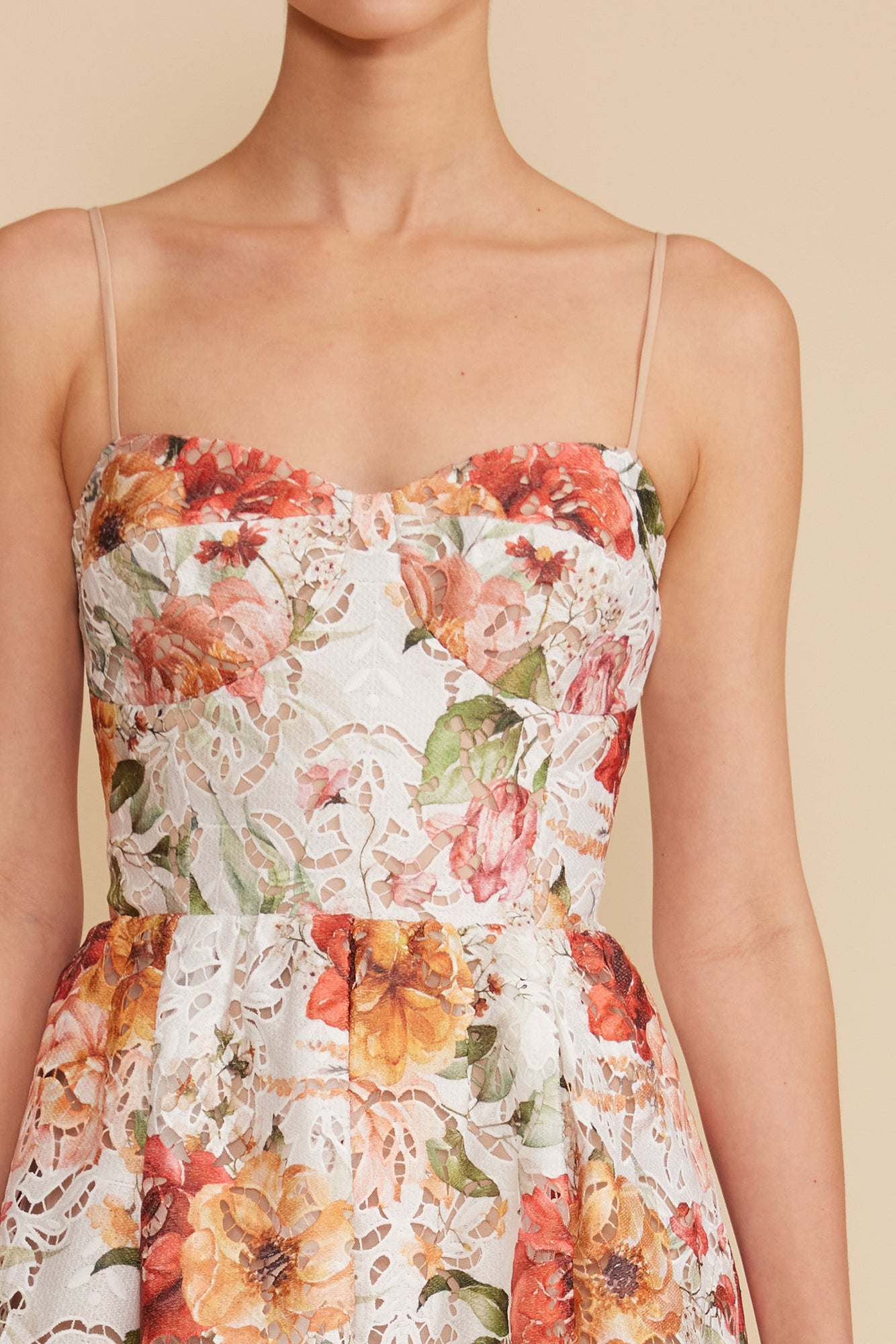 Mona Midi Dress - Orange