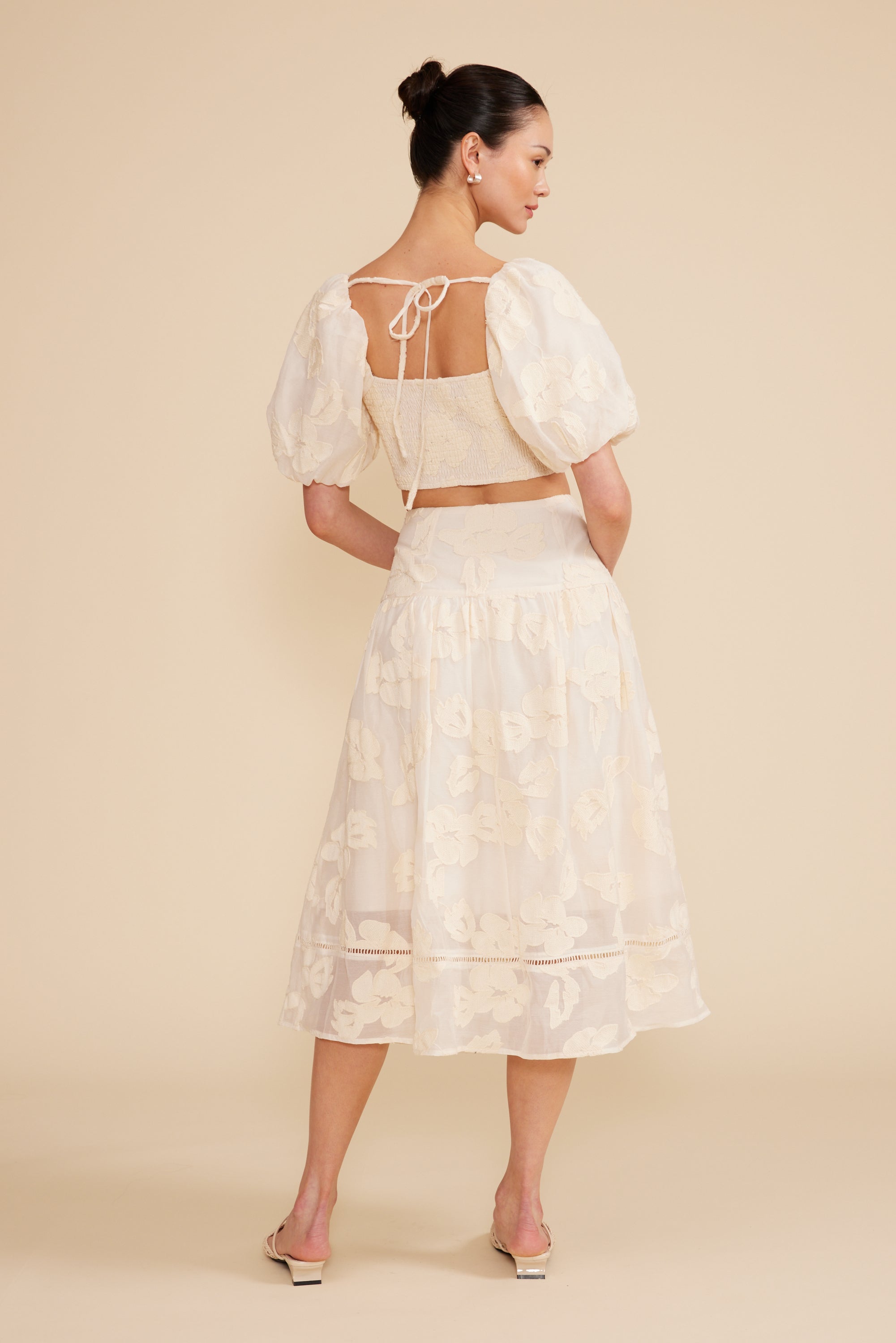 Pippa Lace Top - Ivory