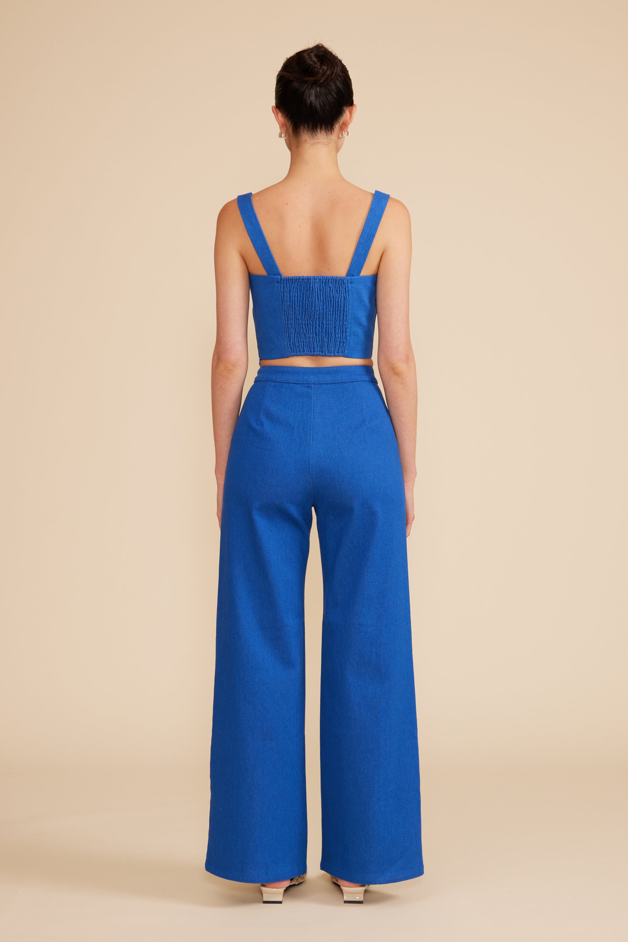 Renna Crop Top - Blue