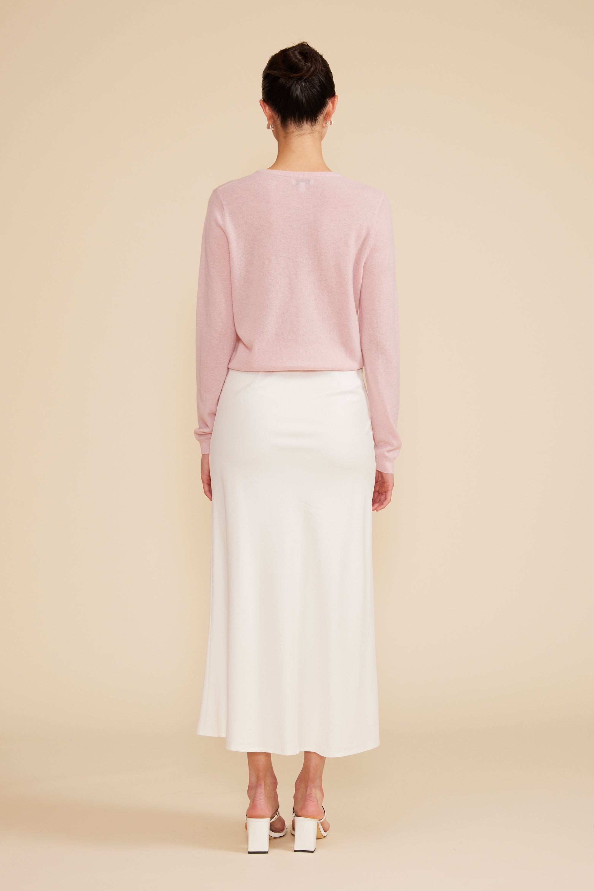 Stassi Bias Skirt - White