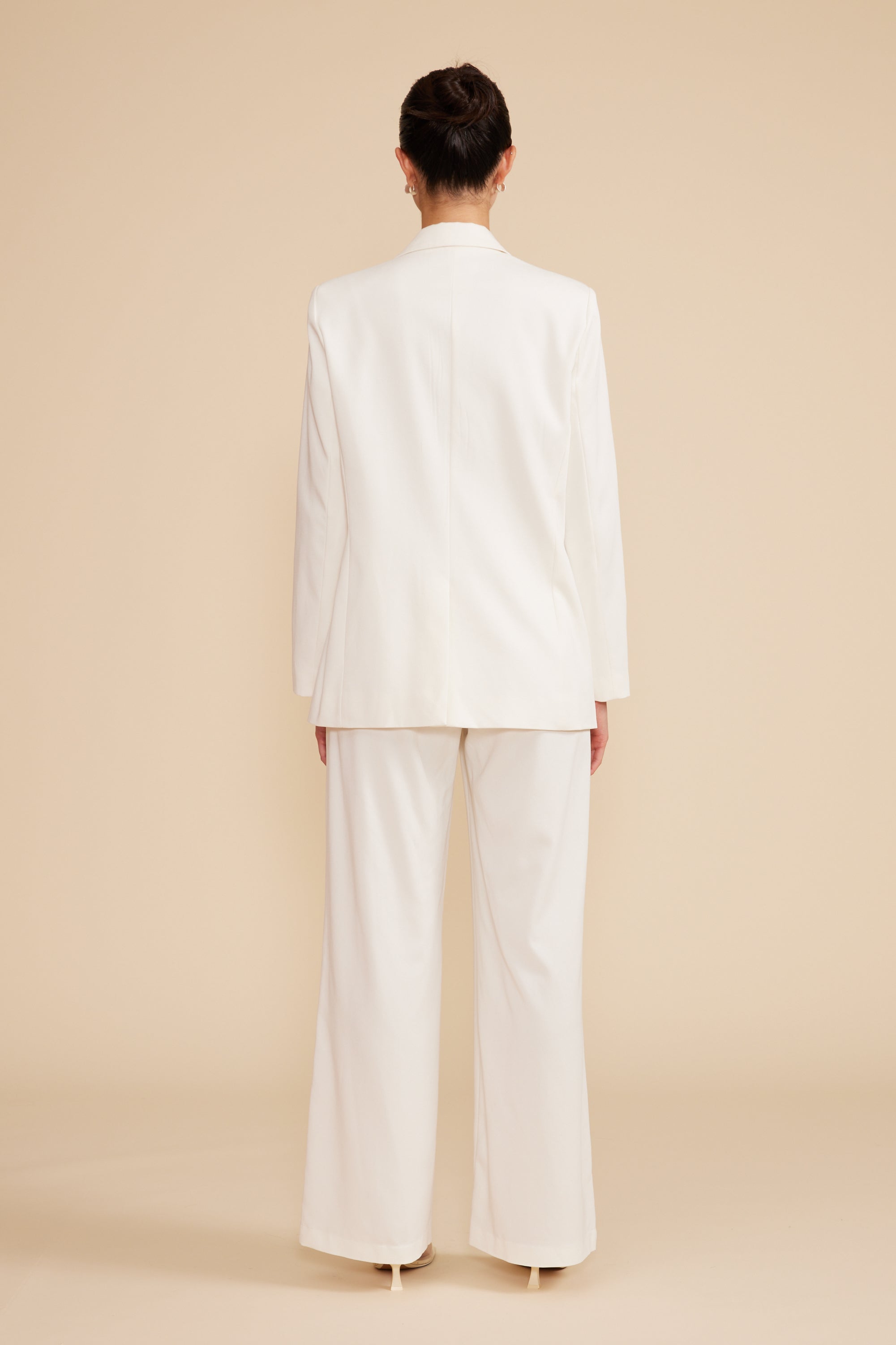 Tara Cupro Blazer - White
