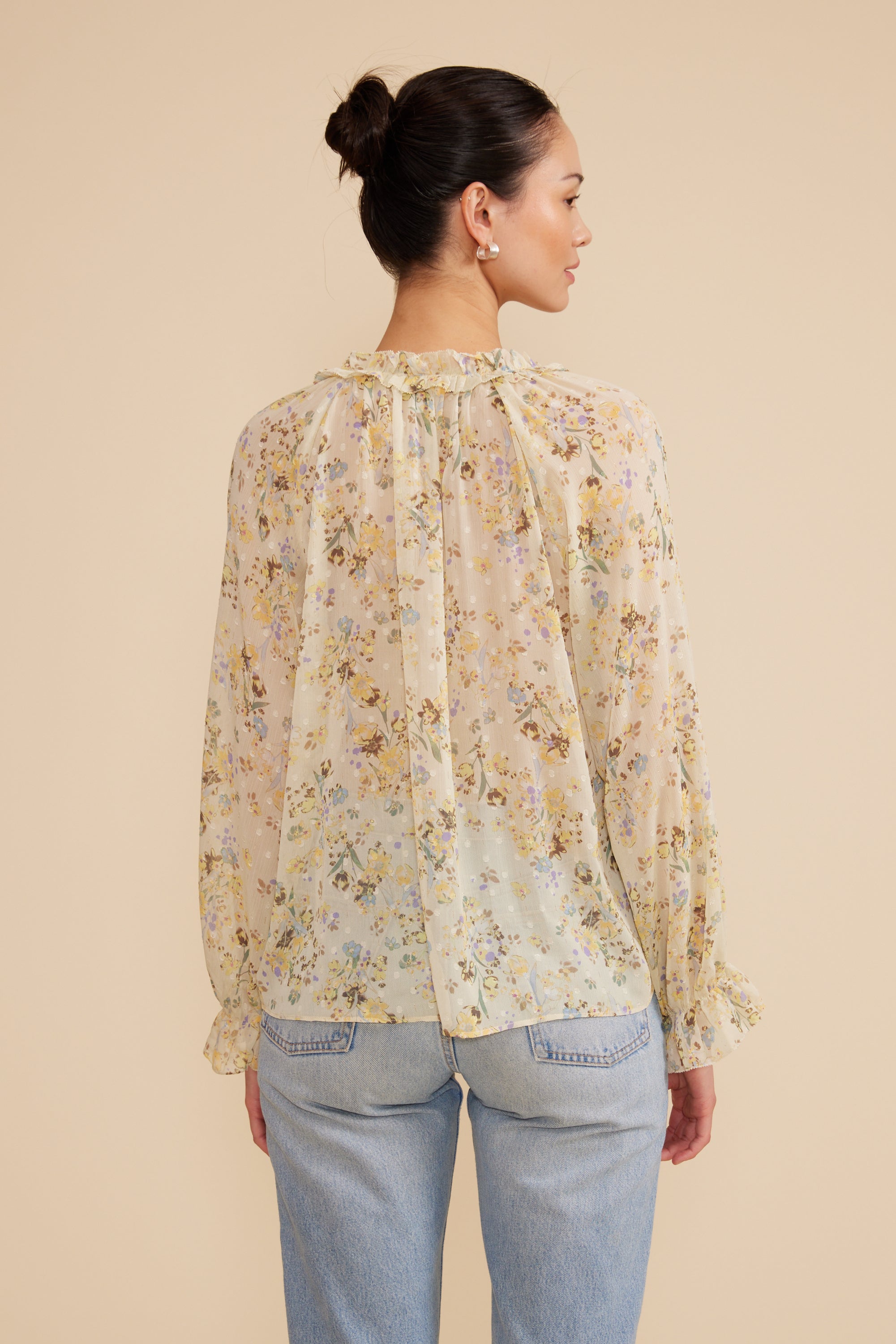 Keiko Floral Blouse - Yellow