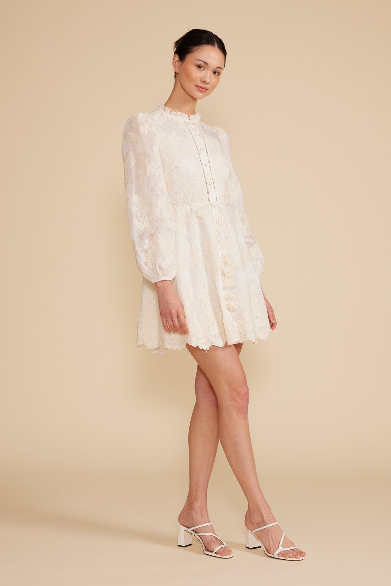 Valetta Mini Dress - Ivory