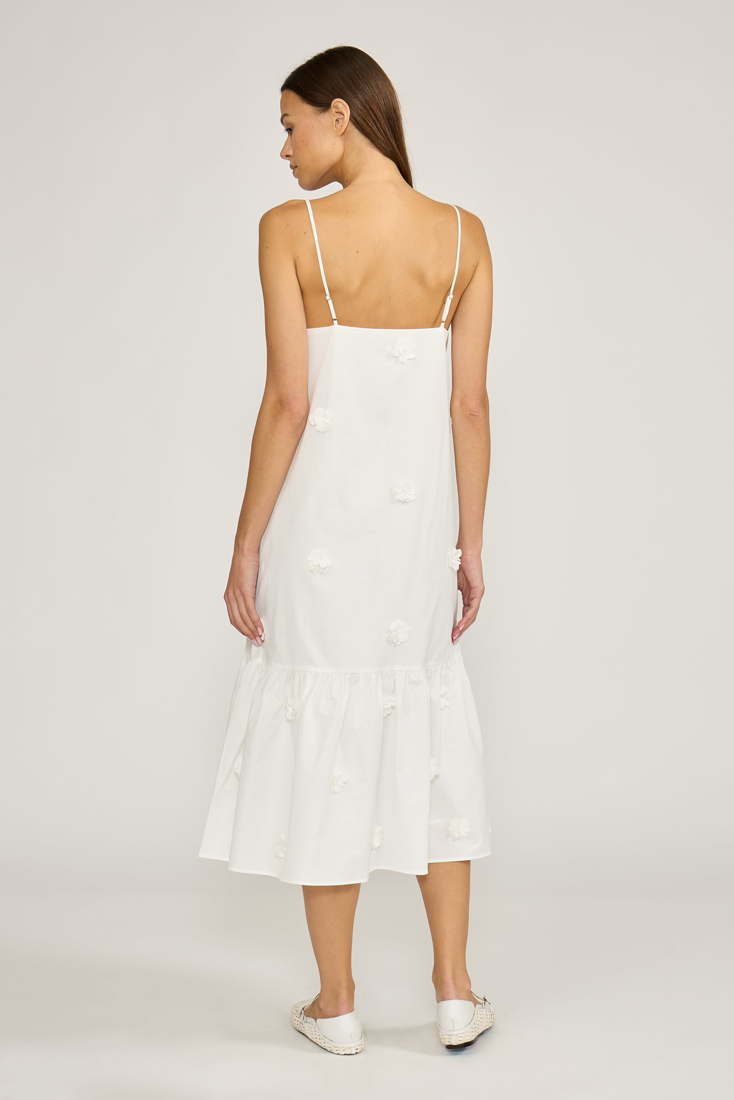 Galina Midi Dress - White