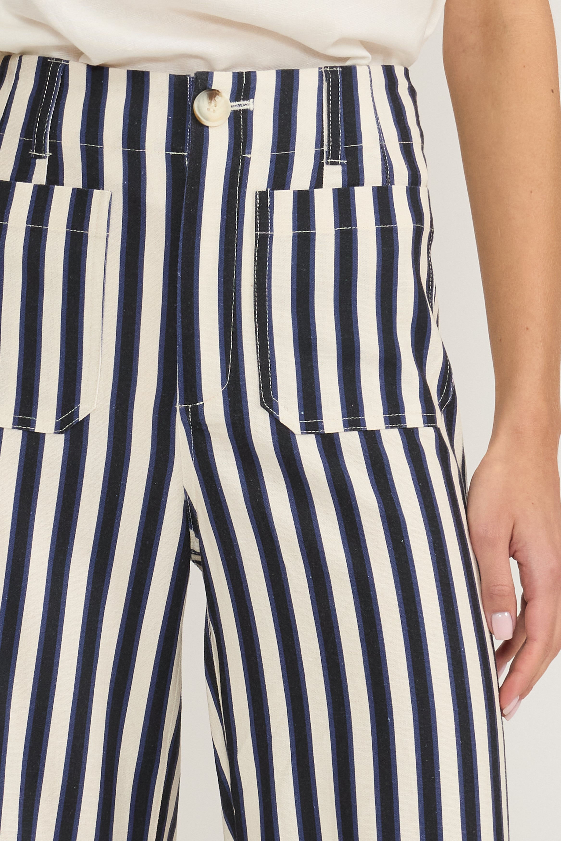 Johnny Pants - Navy Stripe