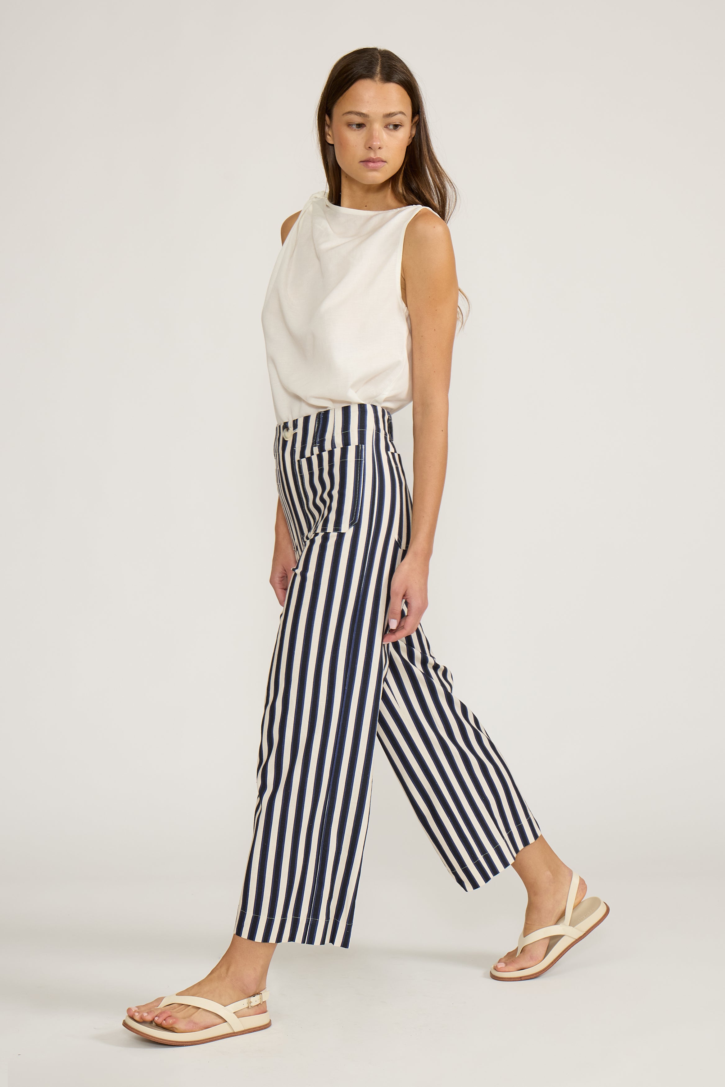 Johnny Pants - Navy Stripe
